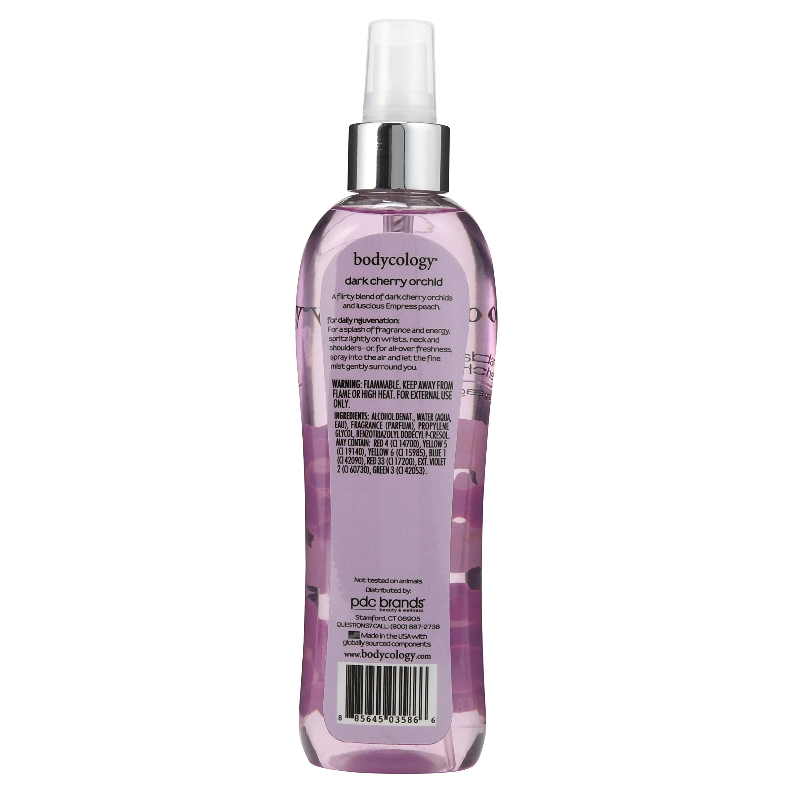 Bodycology Dark Cherry Orchid For Women - 8 Oz Fragrance Mist