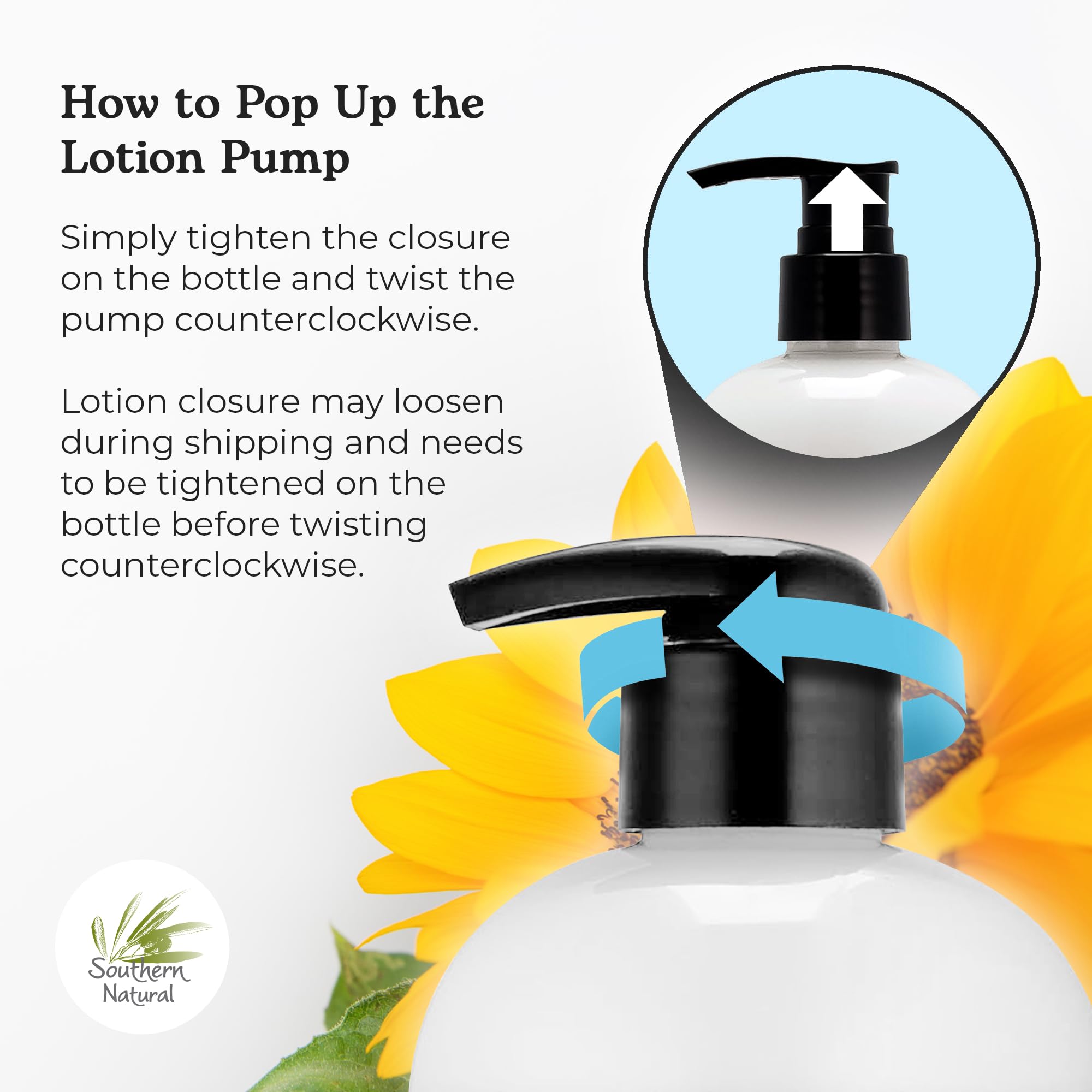 Southern Natural Goat Milk Lotion - Nourishing Face, Body & Hand Moisturizer For Dry & Sensitive Skin - Hydrating Cream, Gentle
