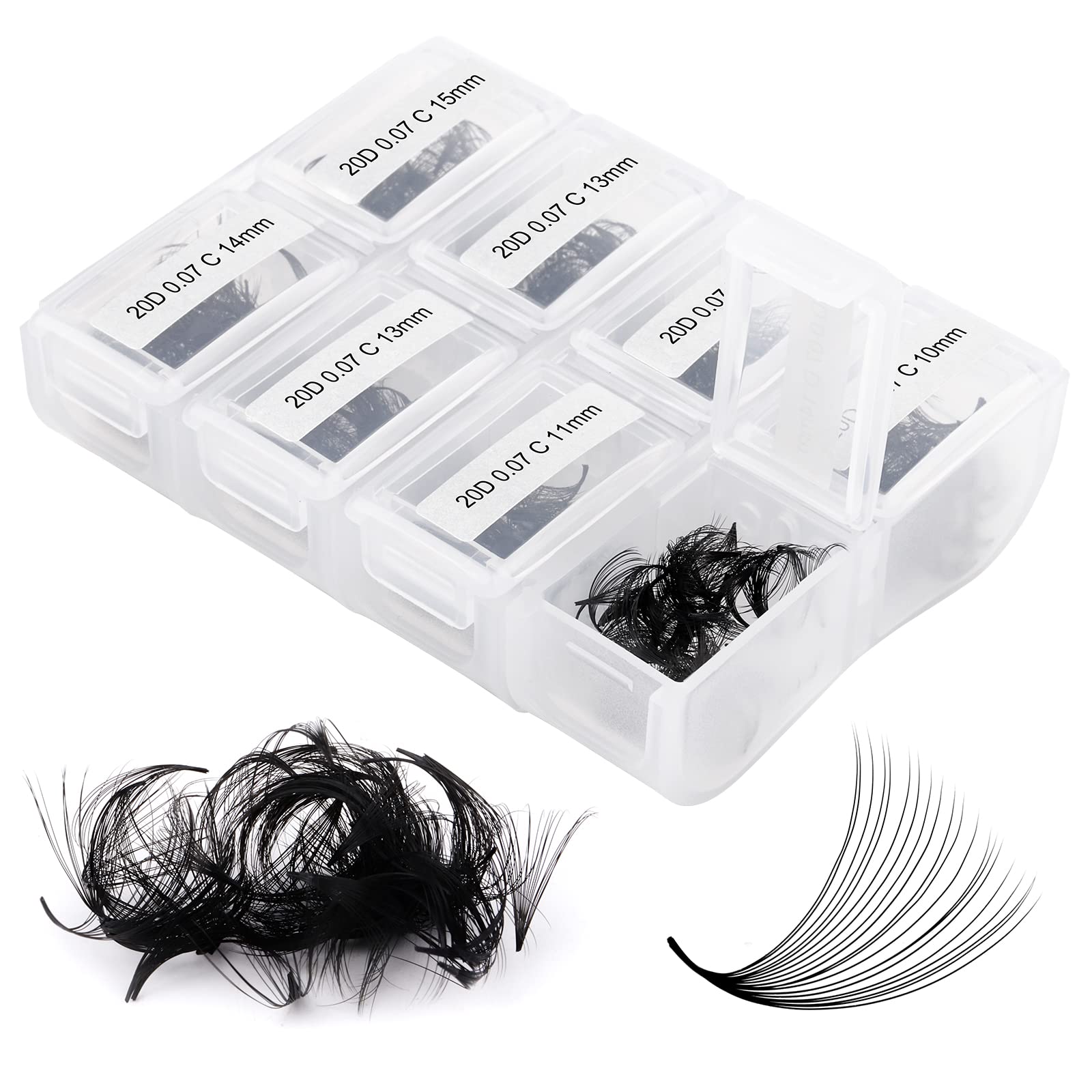 Lash Extension 20D FADLASH Premade Fans Eyelash Extensions 600pcs Pre Made Fans Lash Extensions Premade Lash Fans Volume Lash Ex