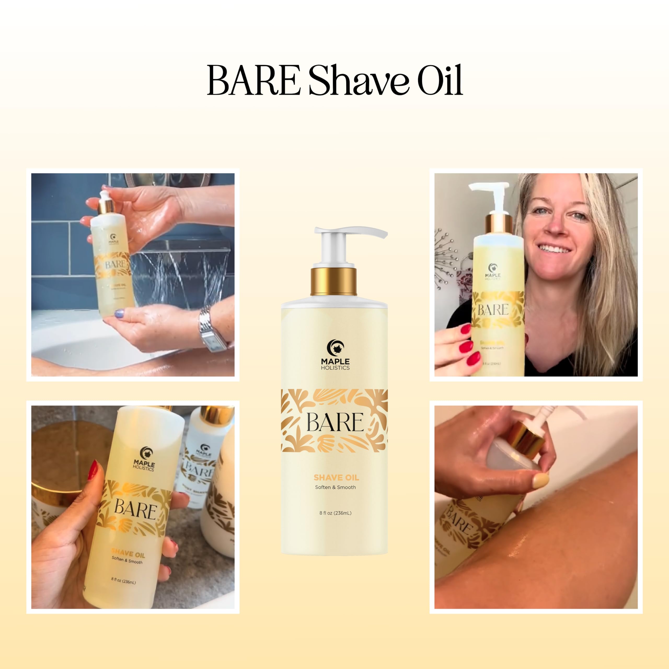 Bare Luxury Shaving Oil For Women - Lavender Shave Oil For Women For Legs Face Underarms And Pubic Hair & Skin - Silky Smooth Bo
