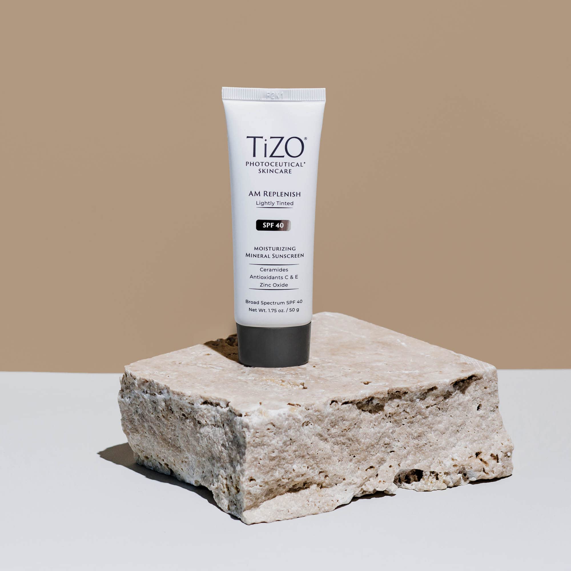 Tizo Photoceutical Am Replenish Lightly Tinted Creams, Gels, & Lotions Spf 40, 1.75 Fl Oz