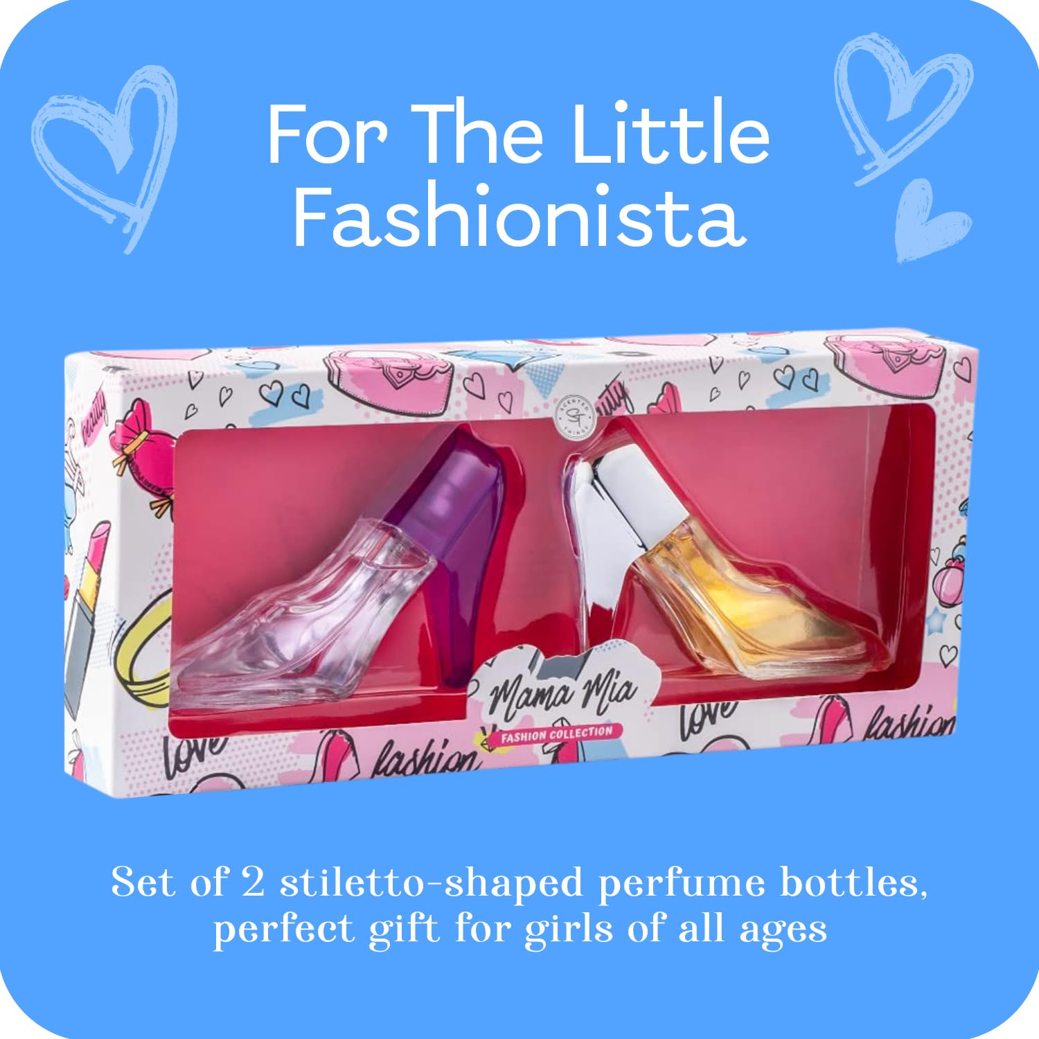 Scented Things Mama Mia Perfume Set For Teen Girls, Kids Body Spray For Girls 10-12 & Teens, Body Mist For Teenage Girl, Fashion