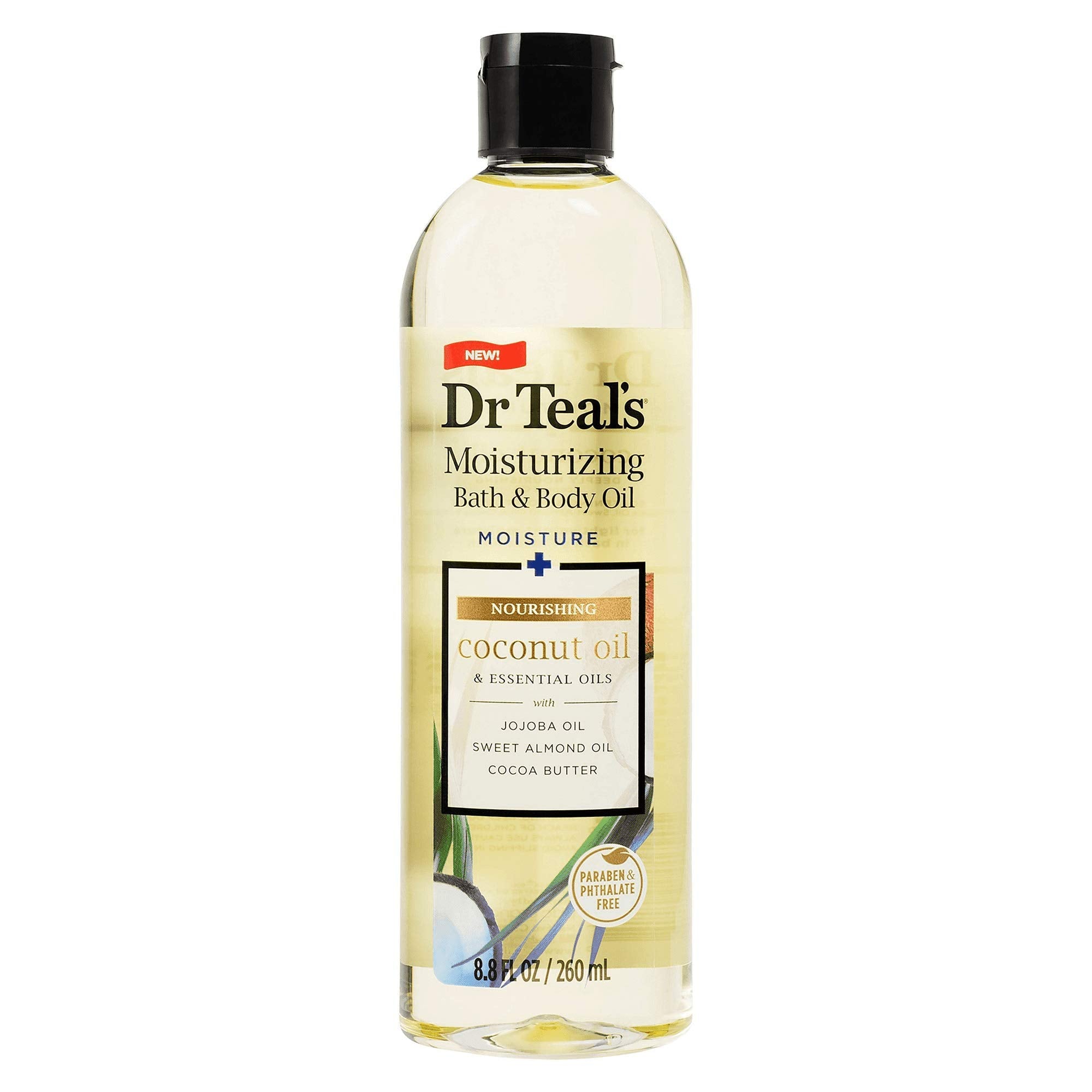 Moisturizing Nourishing Bath & Body Essential Oil, Coconut Oil, 8.8 Fl Oz (Pack Of 2)