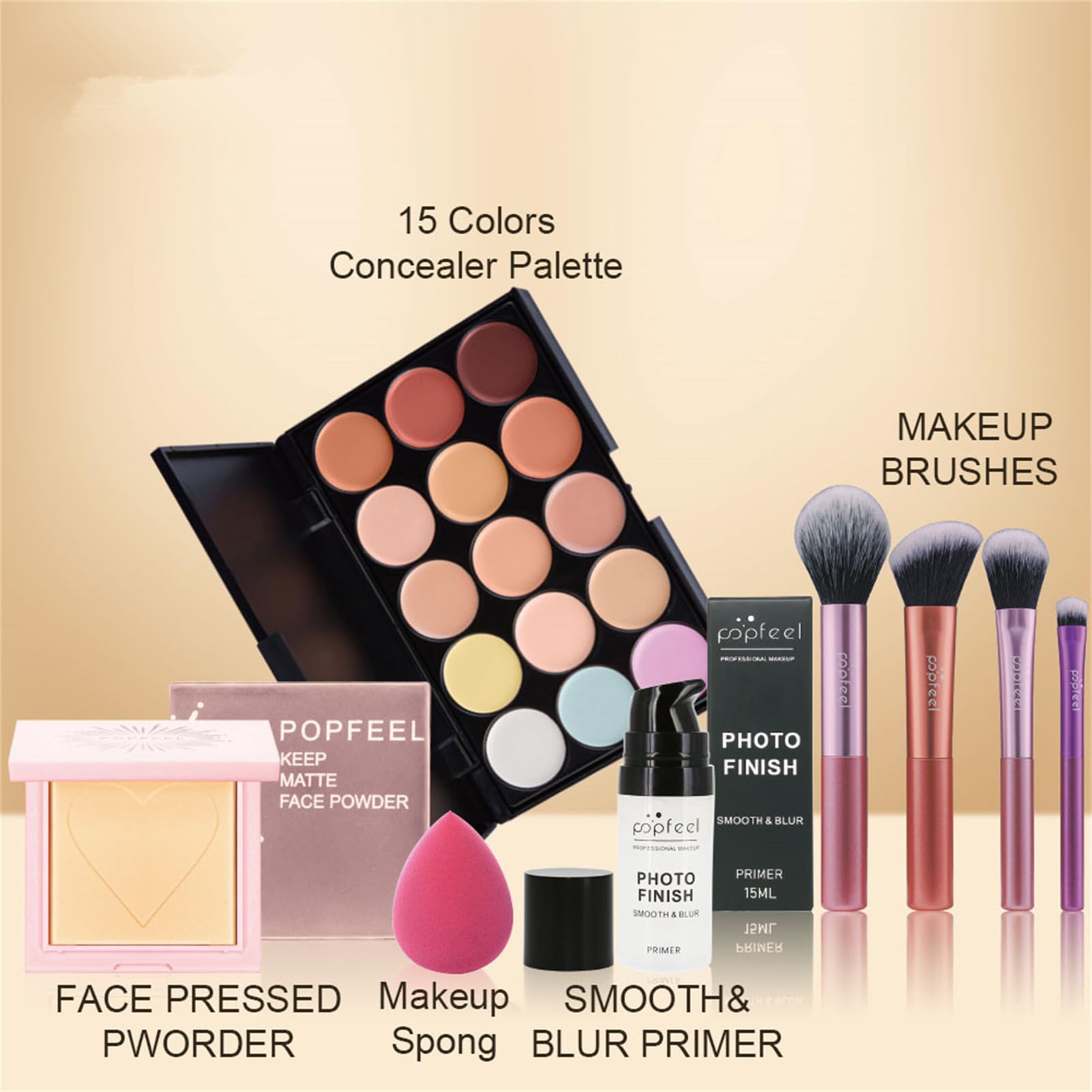 Face Makeup Kits For Women, Face Makeup Set For Beginners, Valentine'S Day Gifts Set For Women Girls, Makeup Essential Bundle Wi
