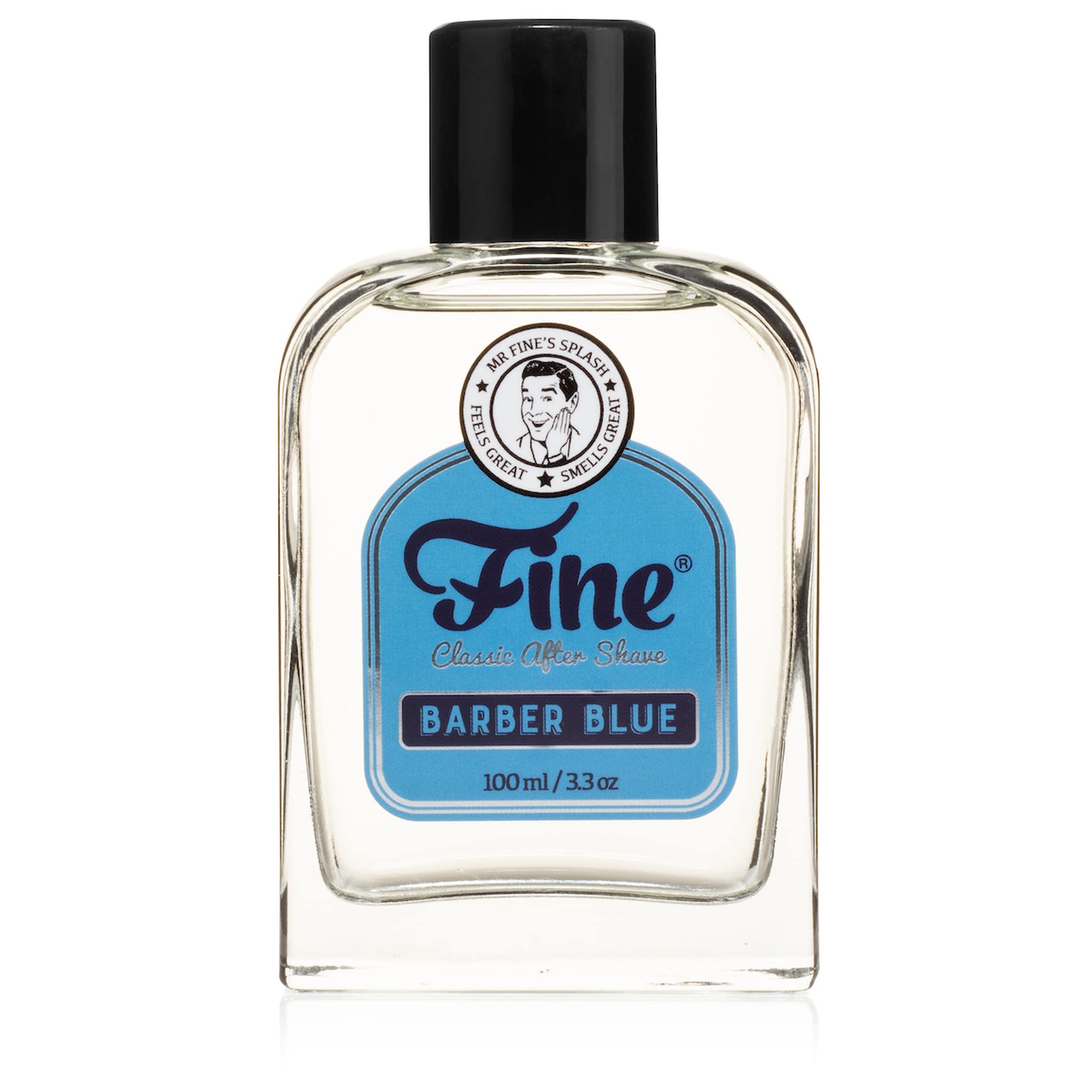 Fine Mr Barber Blue Mens Aftershave -A Splash of Classic Barbershop Aftershave for Modern Men - The Wet Shavers Favorite