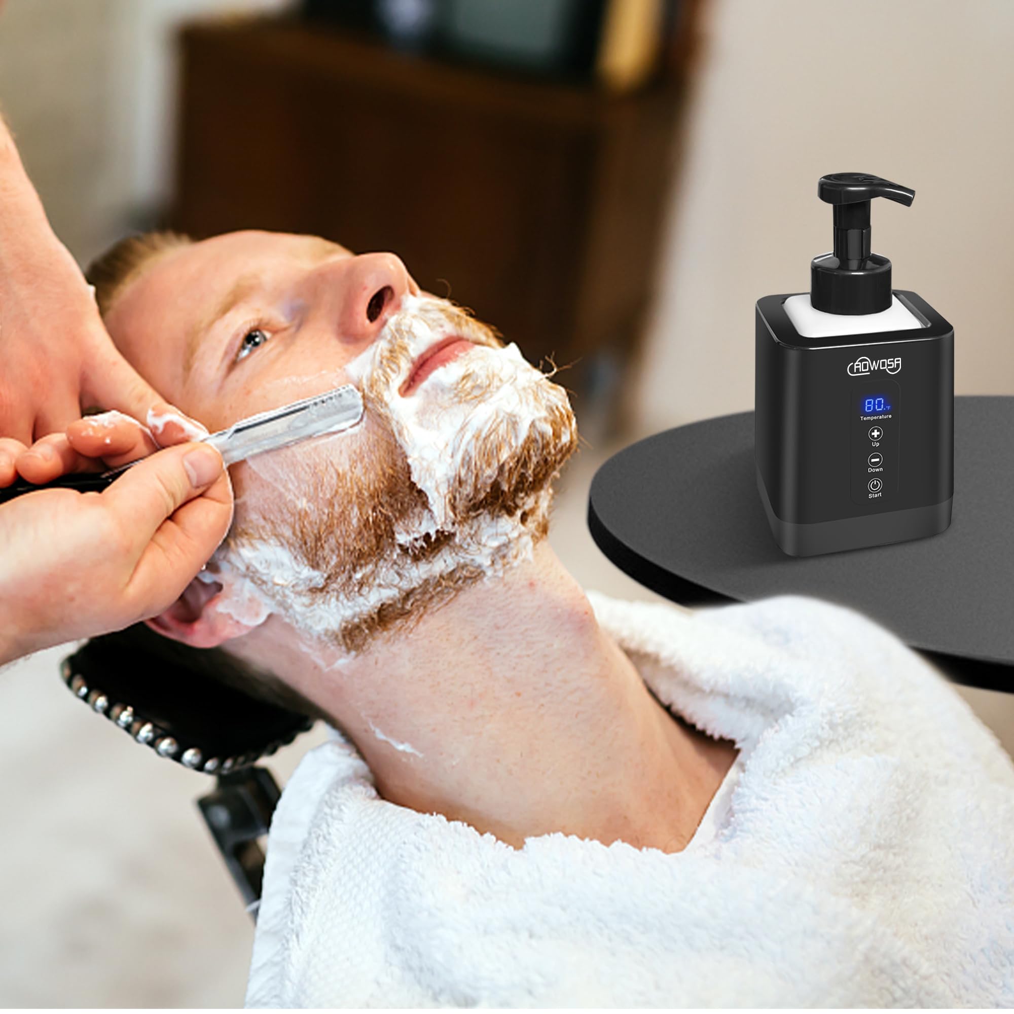 Hot Lather Machine For Shaving Professional Lather Maker For Men Face Shaving Large Capacity Shaving Foam Machine For Home Use S