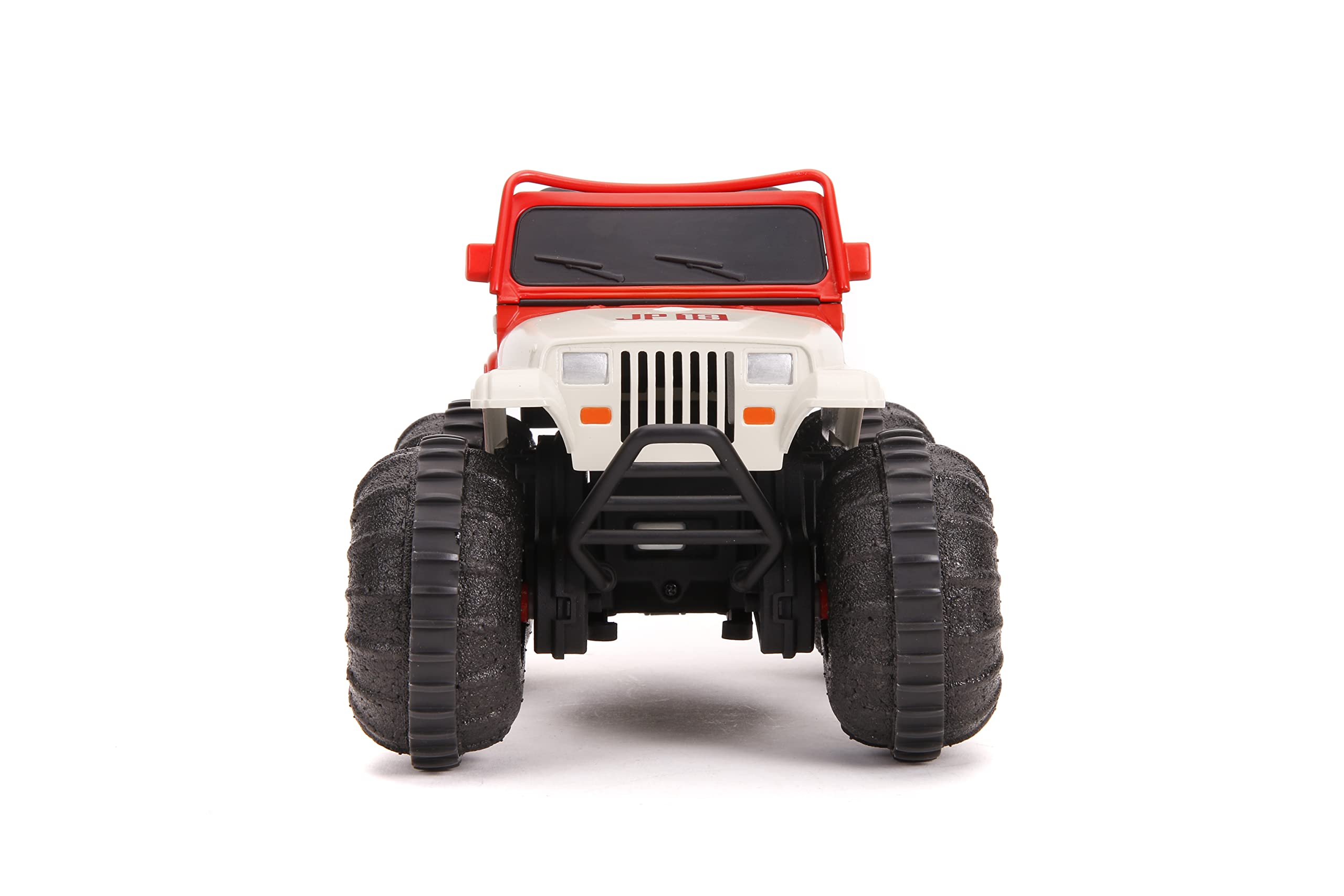 Jada Toys Jurassic World 105 Jeep Wrangler Water And Land Rc Radio Control Cars, Toys For Kids And Adults