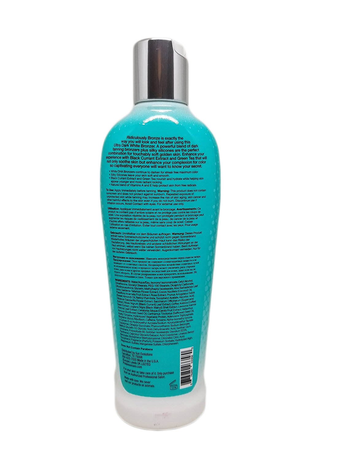 Protan Ridiculously Bronze White Bronzing Lotion 8.5 Oz