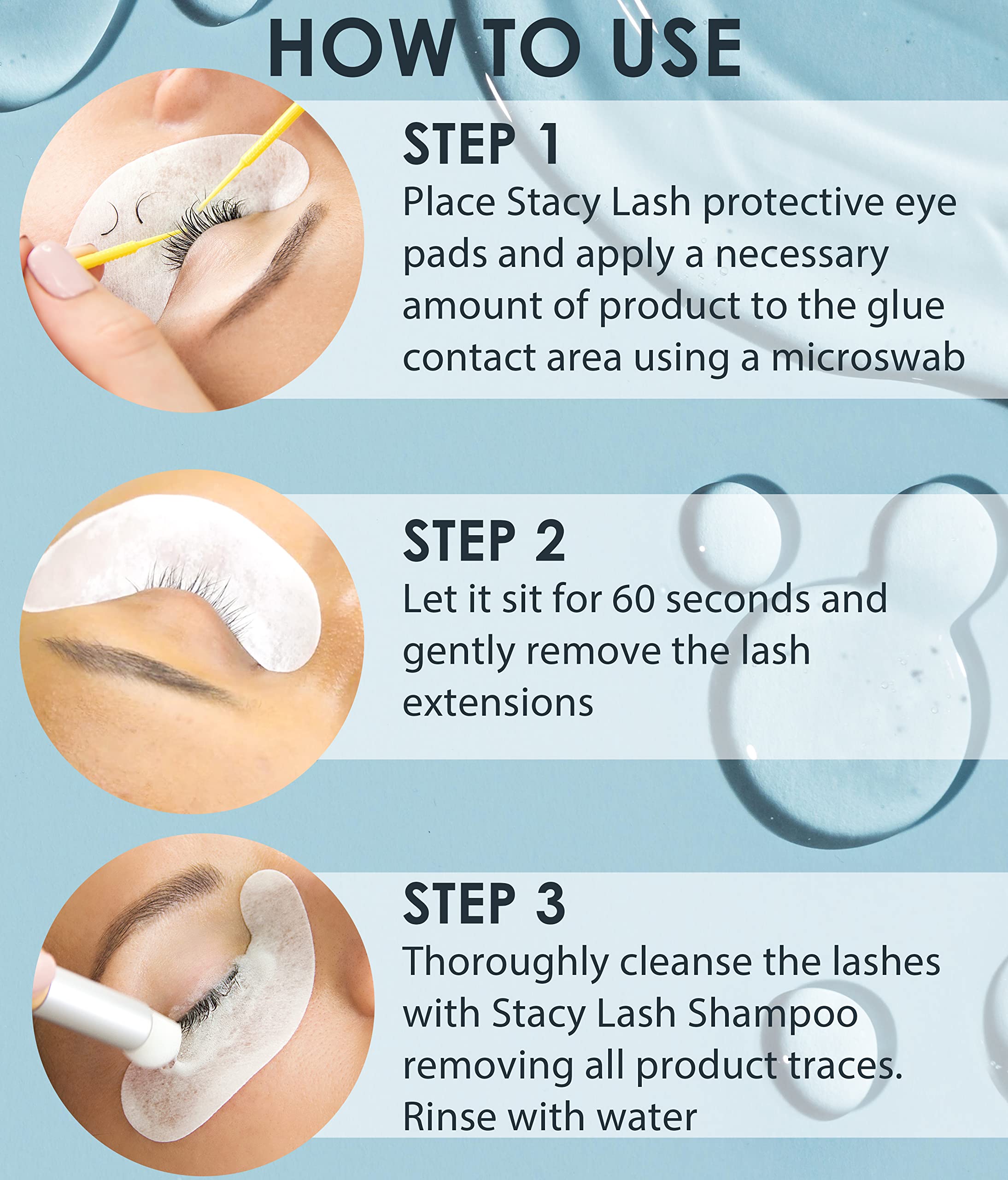 Lash Remover For Lash Extensions By Stacy Lash (0.51 Fl.Oz / 15 Ml) Eyelash Extension Remover / 60 Sec Dissolution Lash Glue Rem
