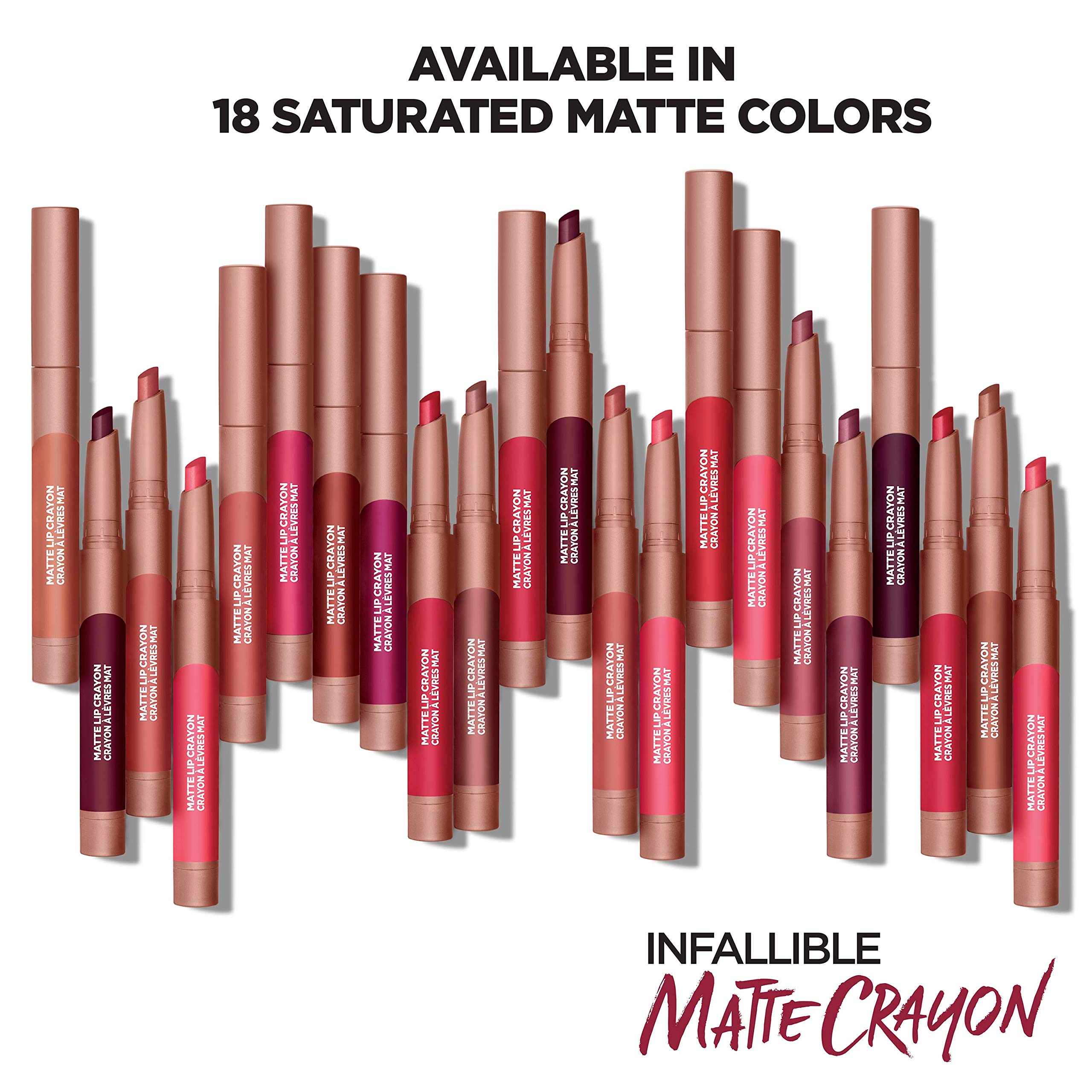 Lor  Al Paris Infallible Matte Lip Crayon, Lady Toffee (Packaging May Vary)