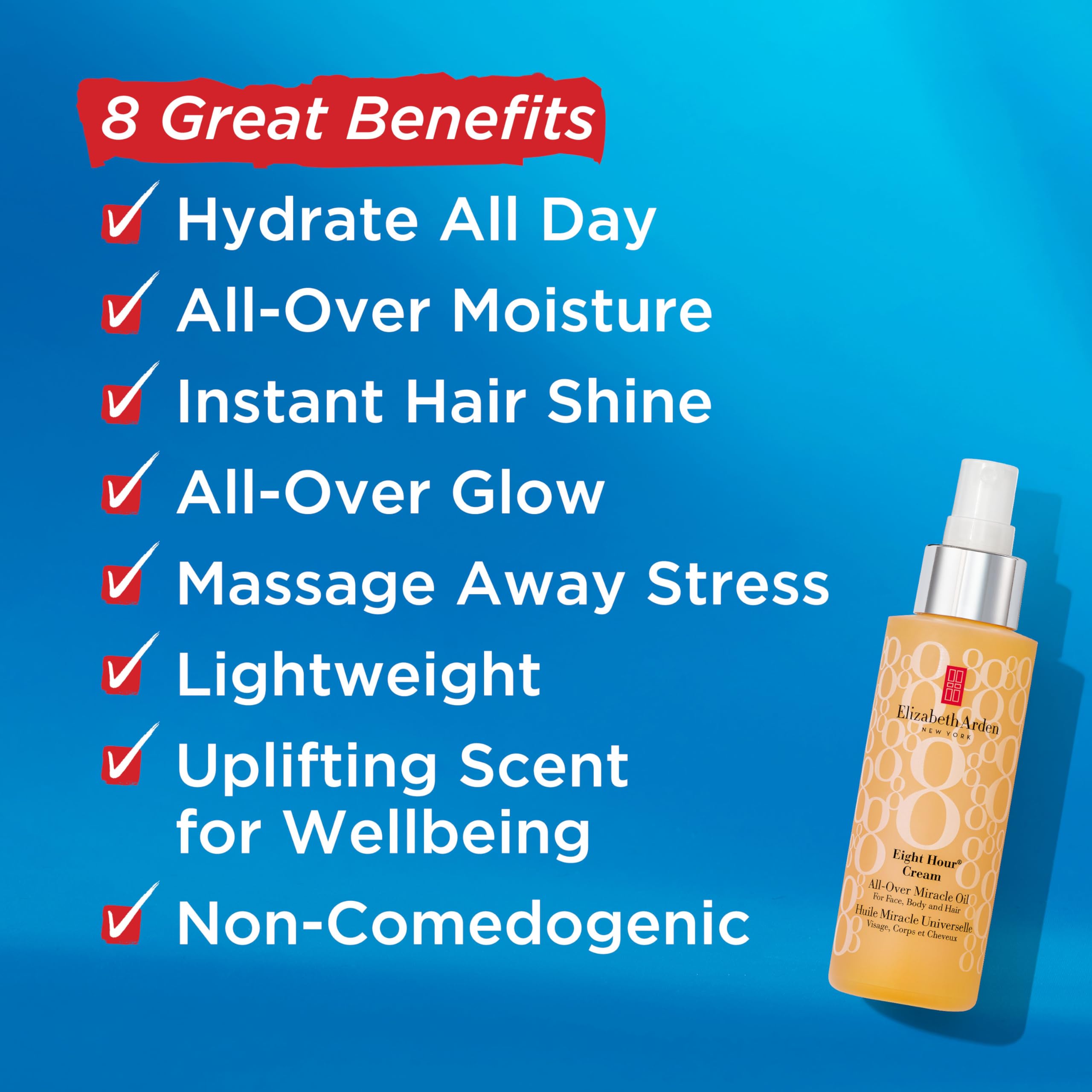 Elizabeth Arden Eight Hour Cream All Over Miracle Oil, 3.4 Oz