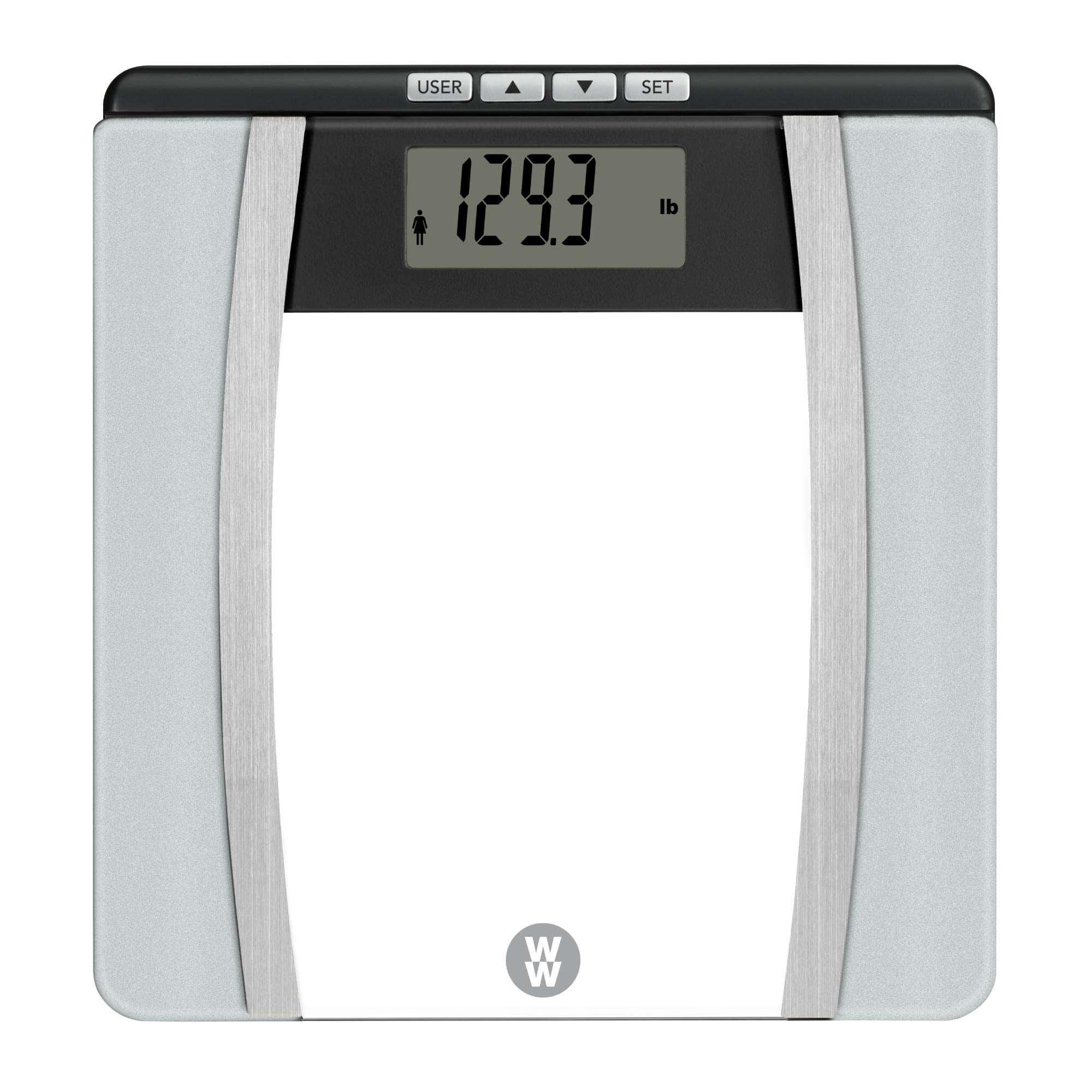 Weight Watchers Scales By Conair Bathroomscale For Body Weight,Glass Digital Scale With Body Analysis Measures Body Fat,Body Wat