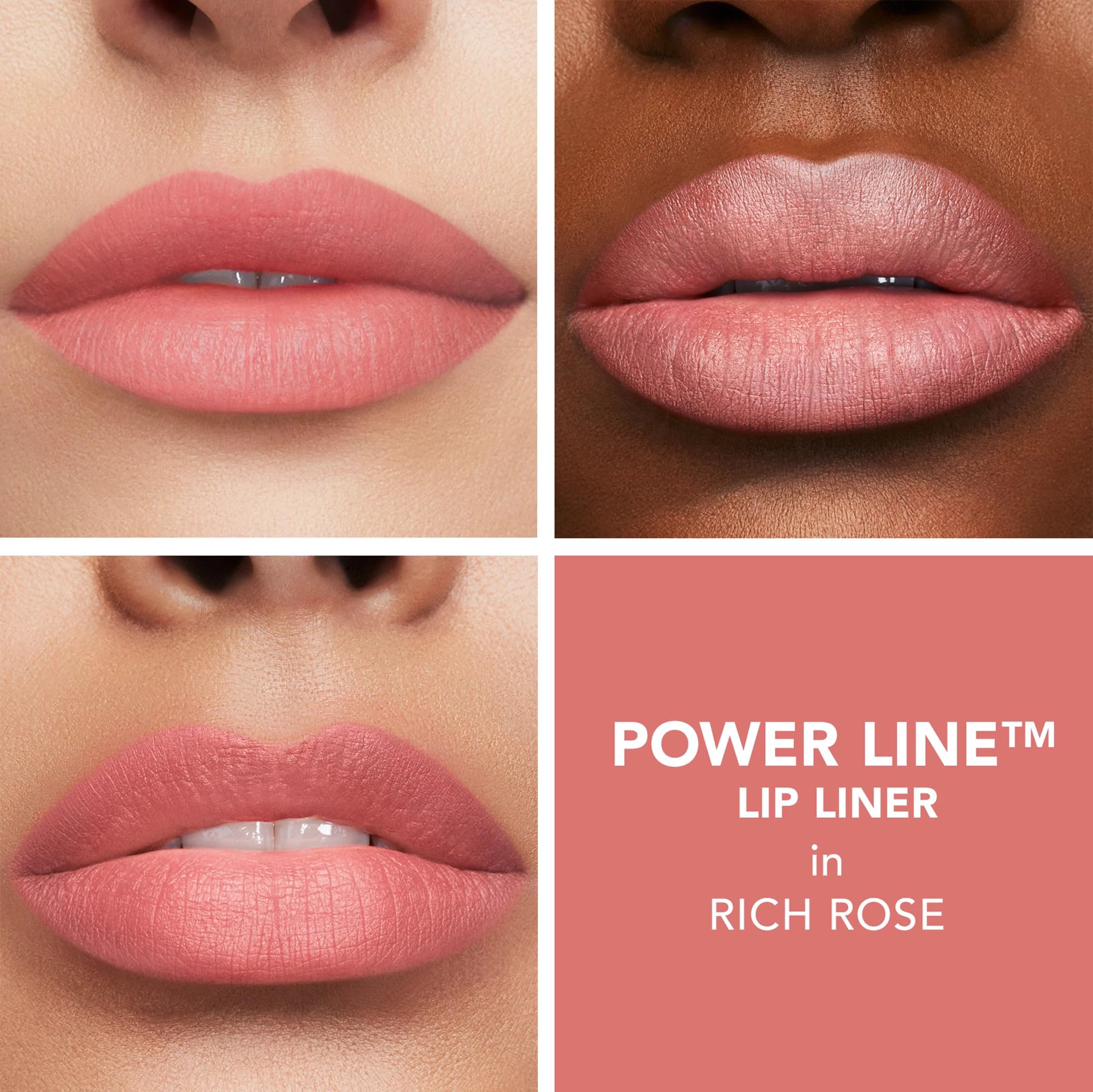 Buxom Power Line Plumping Lip Liner, Rich Rose