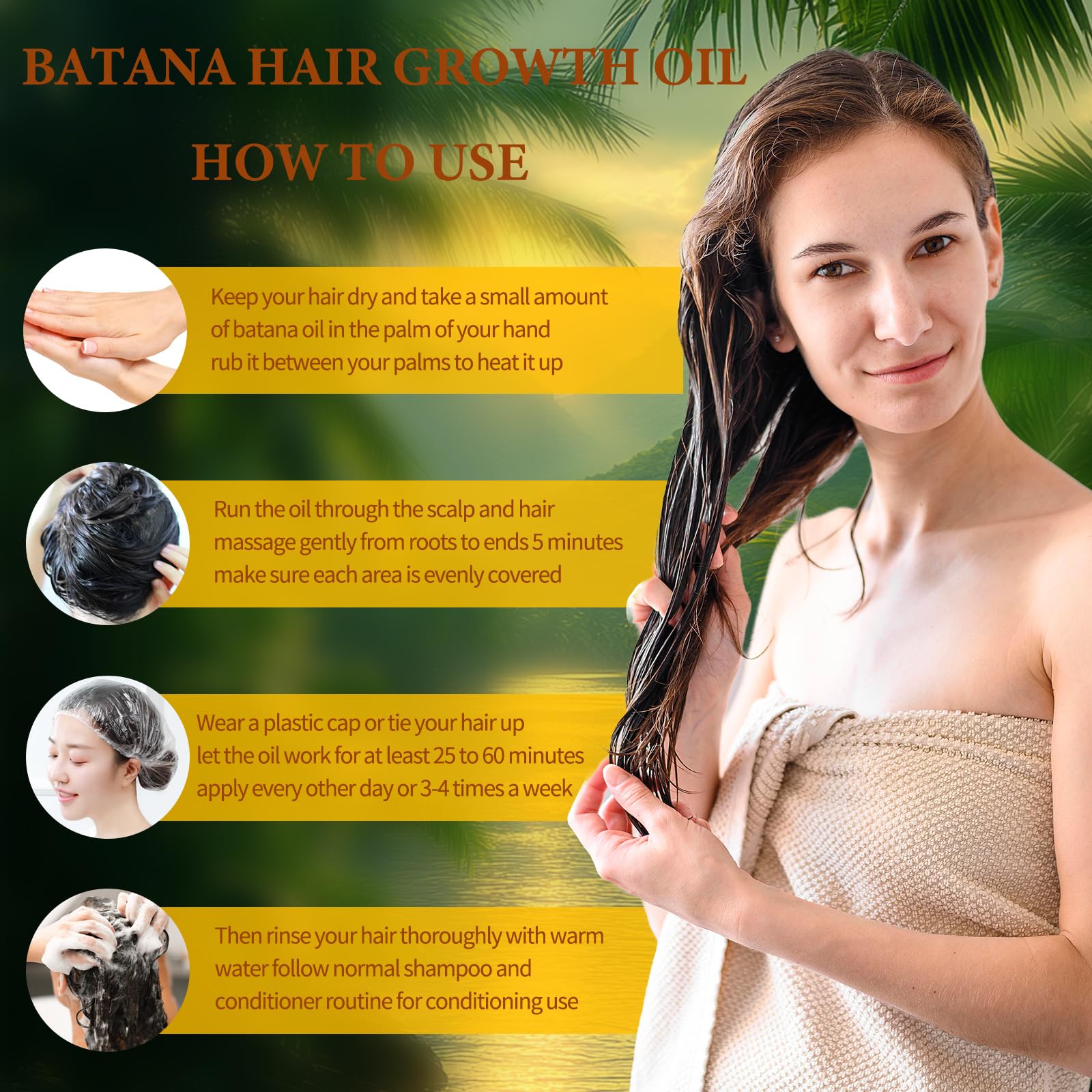 SOYUB Raw Batana Oil - 100% Pure, Unrefined Organic Hair Growth Oil, Off White, 4.23 Oz, Promotes Thickness & Prevents Hair Loss for Men &