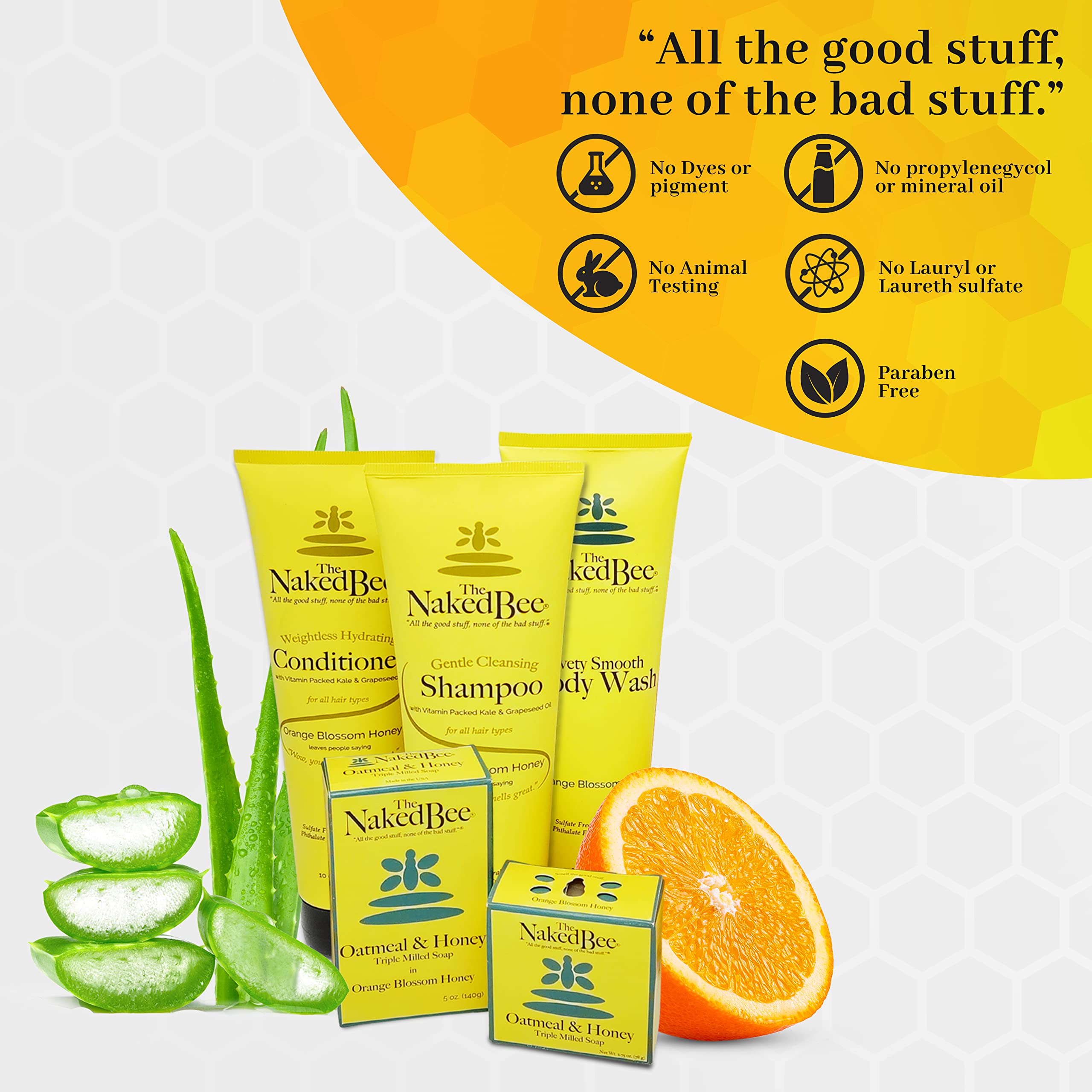 The Naked Bee Grapefruit Blossom Honey With Ceramide 3 Serious Hand Repair Cream Lotion - 2 Pack