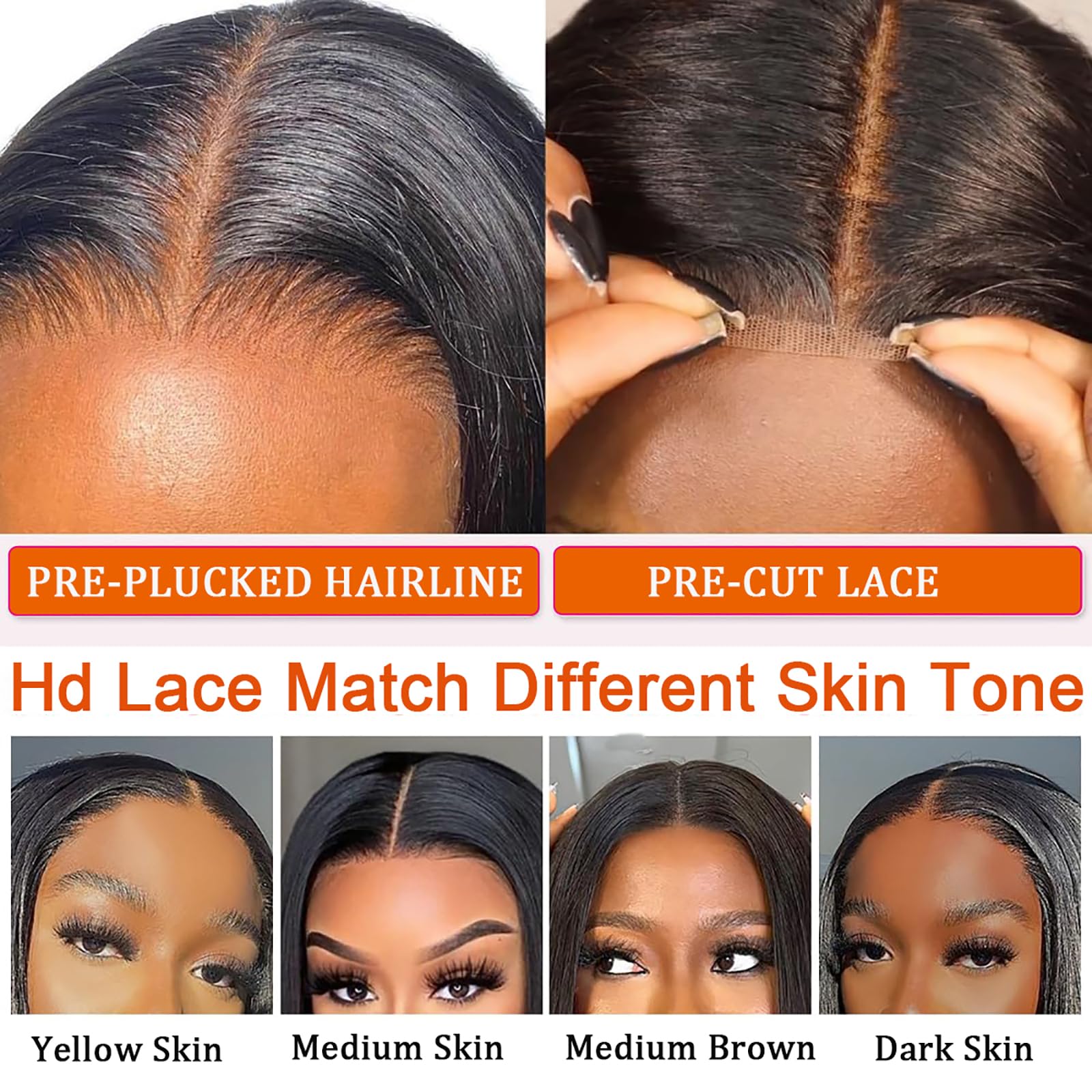 Maytune Wear And Go Glueless Bob Wigs Human Hair Pre Plucked Pre Cut Upgrade 4X4 Hd Lace Closure Wigs Human Hair For Beginners S