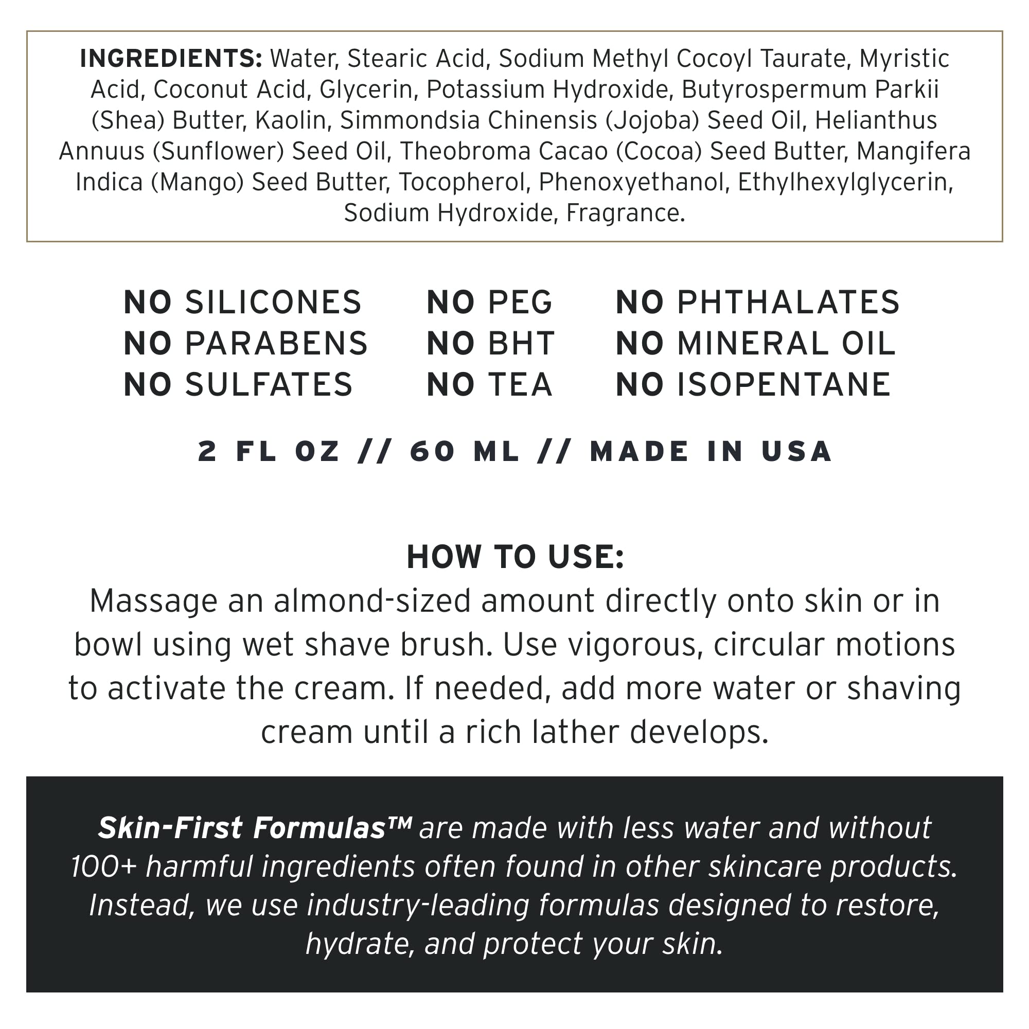 Supply Ultra Lather Shaving Cream Sandalwood & Cedar - Hypoallergenic Formula For Men - 3.4 Oz Jar - Naturally Soothes And Prote