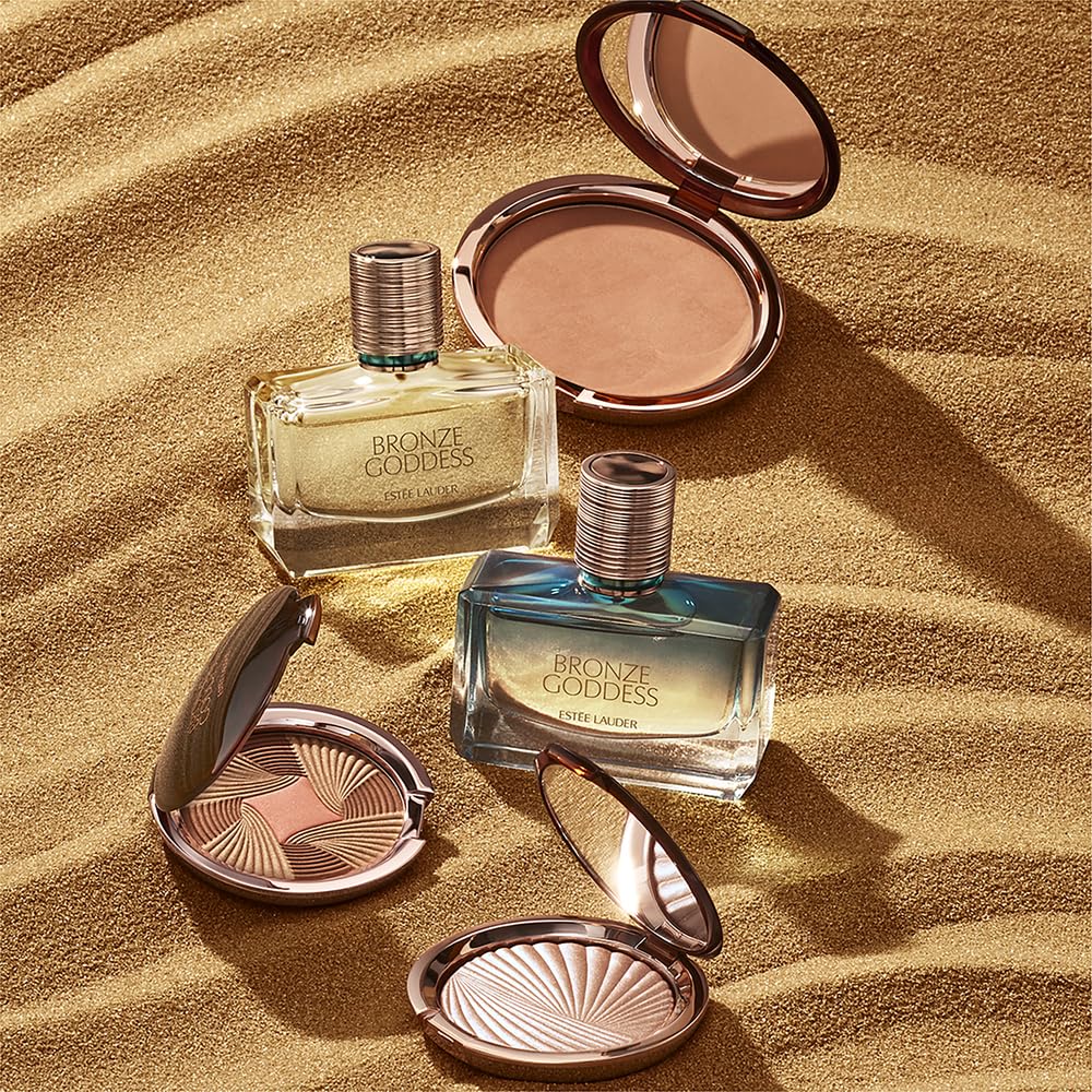Est  E Lauder Bronze Goddess Powder Bronzer | Matte Finish + Buildable Coverage, 0.74 Ounce, Light