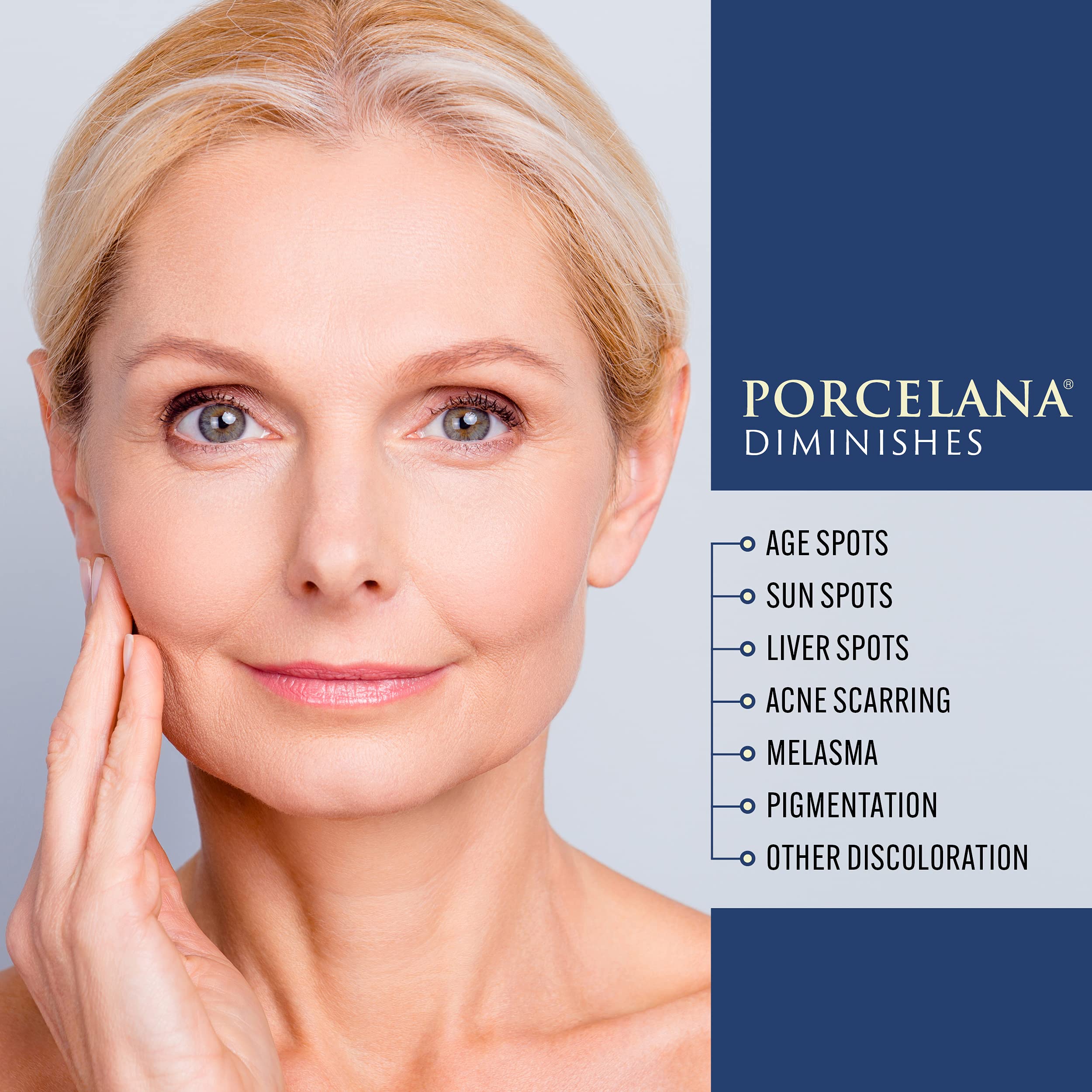Porcelana Nighttime Hydration Cream Updated Formula - Fades Dark Spots & Evens Skin Tone - For Sun Or Age Spots, Acne Scarring,