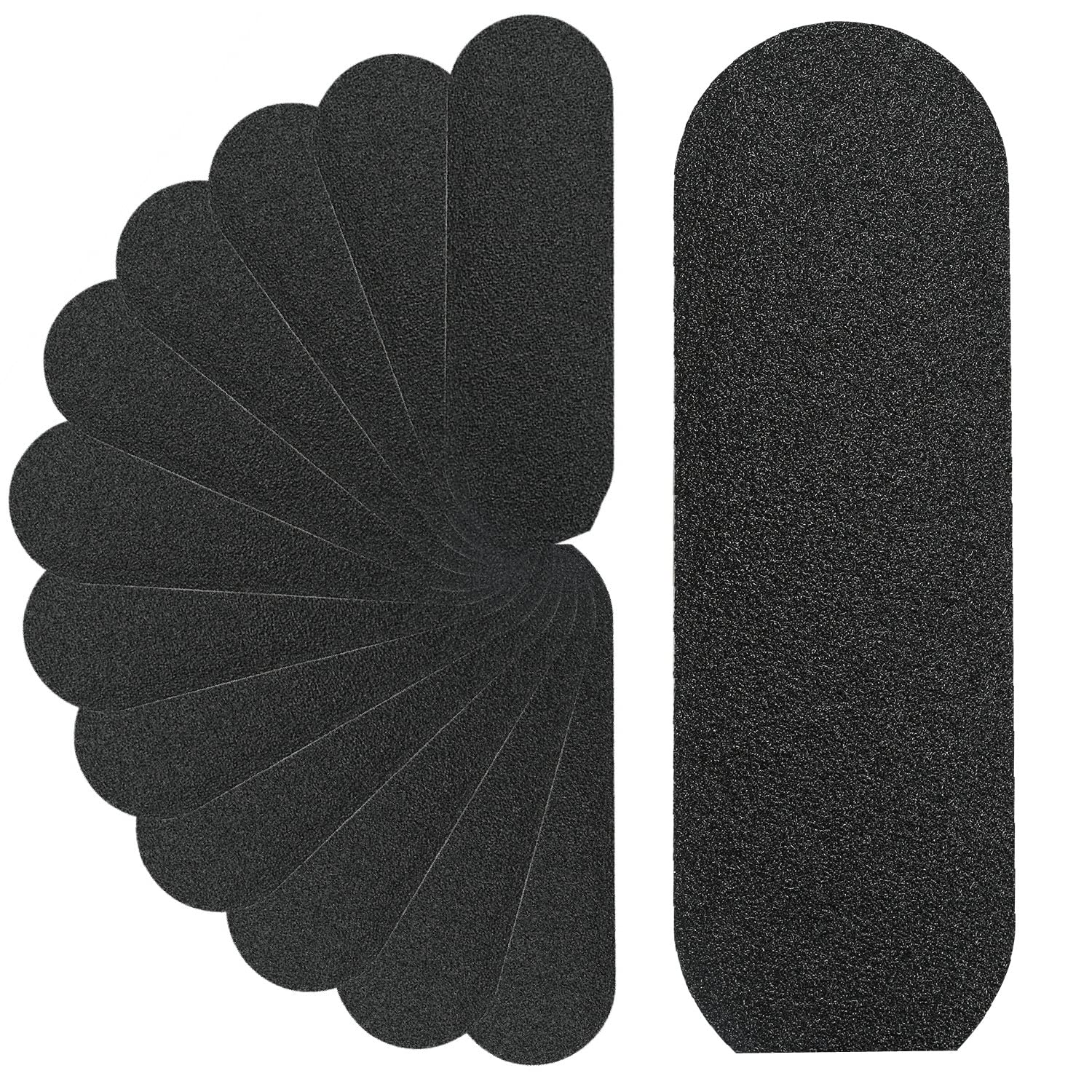 Stainless Steel Pedi File Refill, 100 Grit, Black - Pedicure Refill Pads - Foot Rasp Pad with Removable Glue,Size 5.2'' L x 1.7'