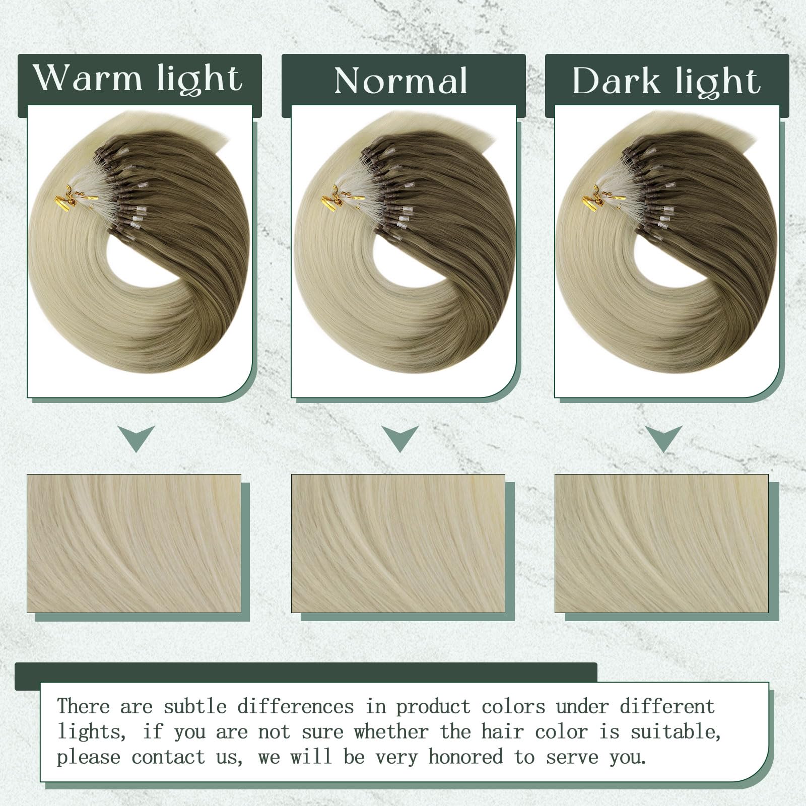 Runature Micro Loop Hair Extensions Real Human Hair 22 Inch Micro Bead Hair Extensions Real Human Hair Balayage Brown To Blonde