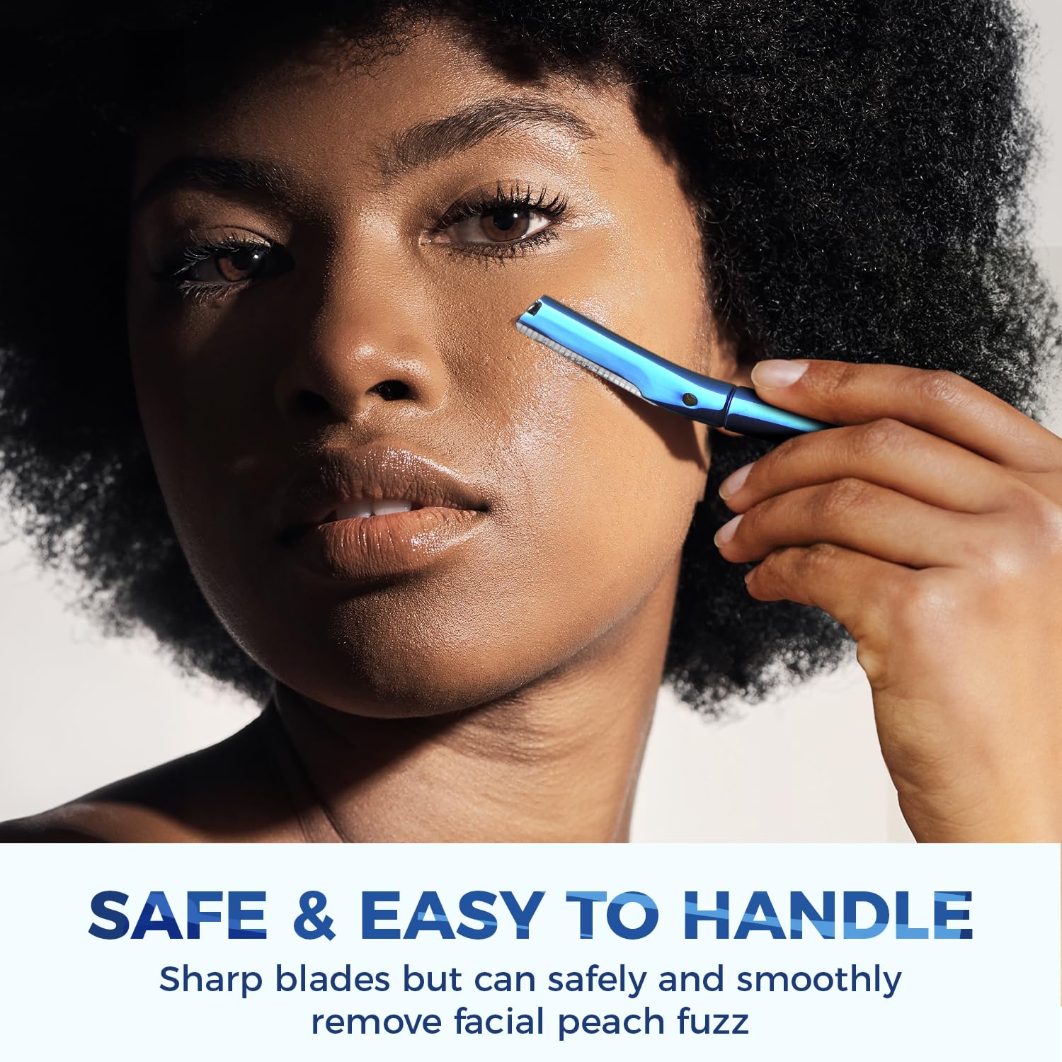 Zomchi Eyebrow Razor, Face Razors For Women&Men, Eyebrow Trimmer With Protective Silicone Cap, Dermaplane Razor-Easy&Safe Hair R