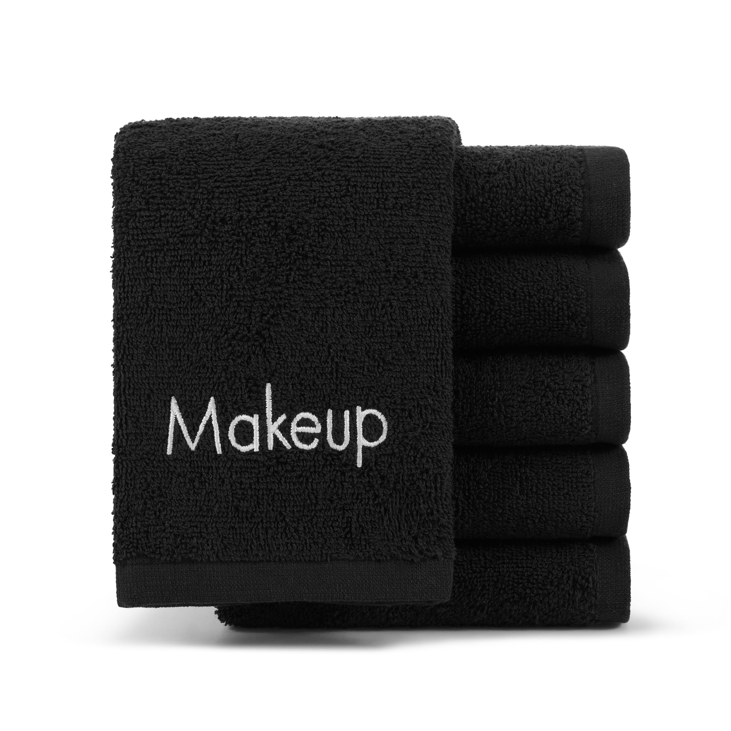Arkwright Makeup Towels - Pack of 6 - Soft & Gentle Cotton Washcloth Face Make Up Remover, Reusuable Eraser Cloth Essentials for
