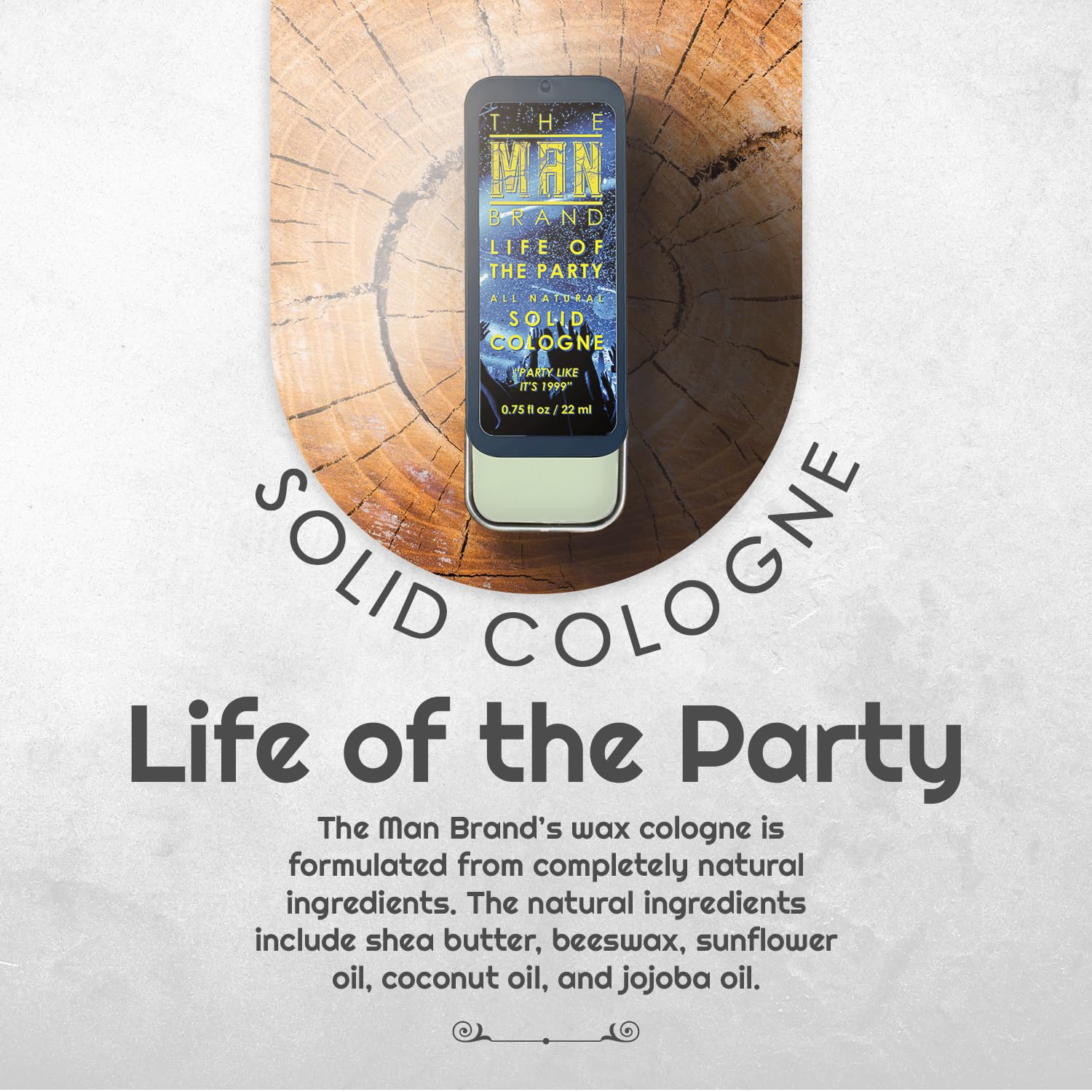The Man Brand Solid Cologne Nine Pack (3/4 Oz (Pack Of 1), Life Of The Party)