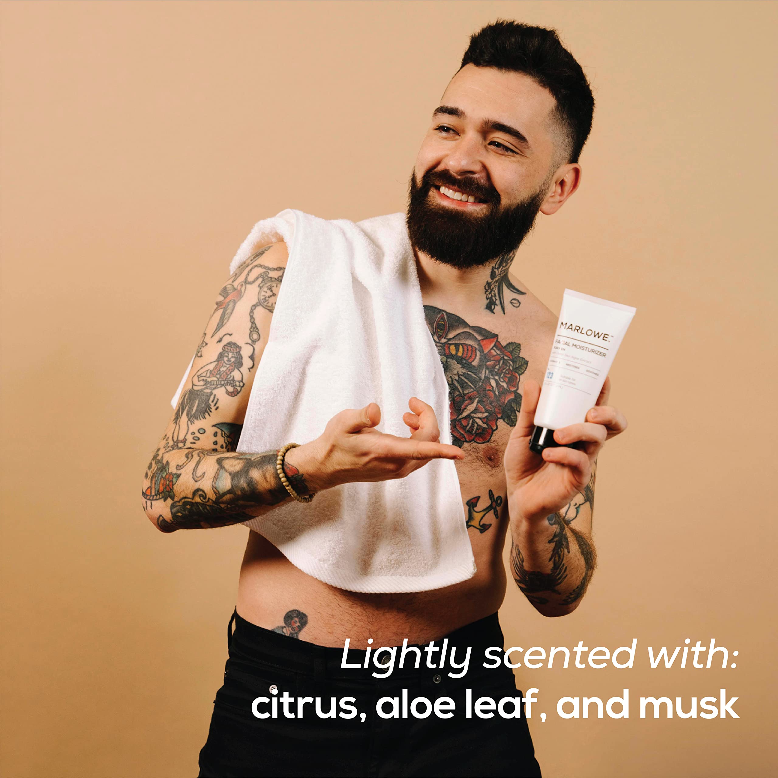 Marlowe. No. 123 Men'S Facial Moisturizer 6 Oz, Lightweight Daily Face Lotion For Men, Includes Natural Extracts To Hydrate, Soo