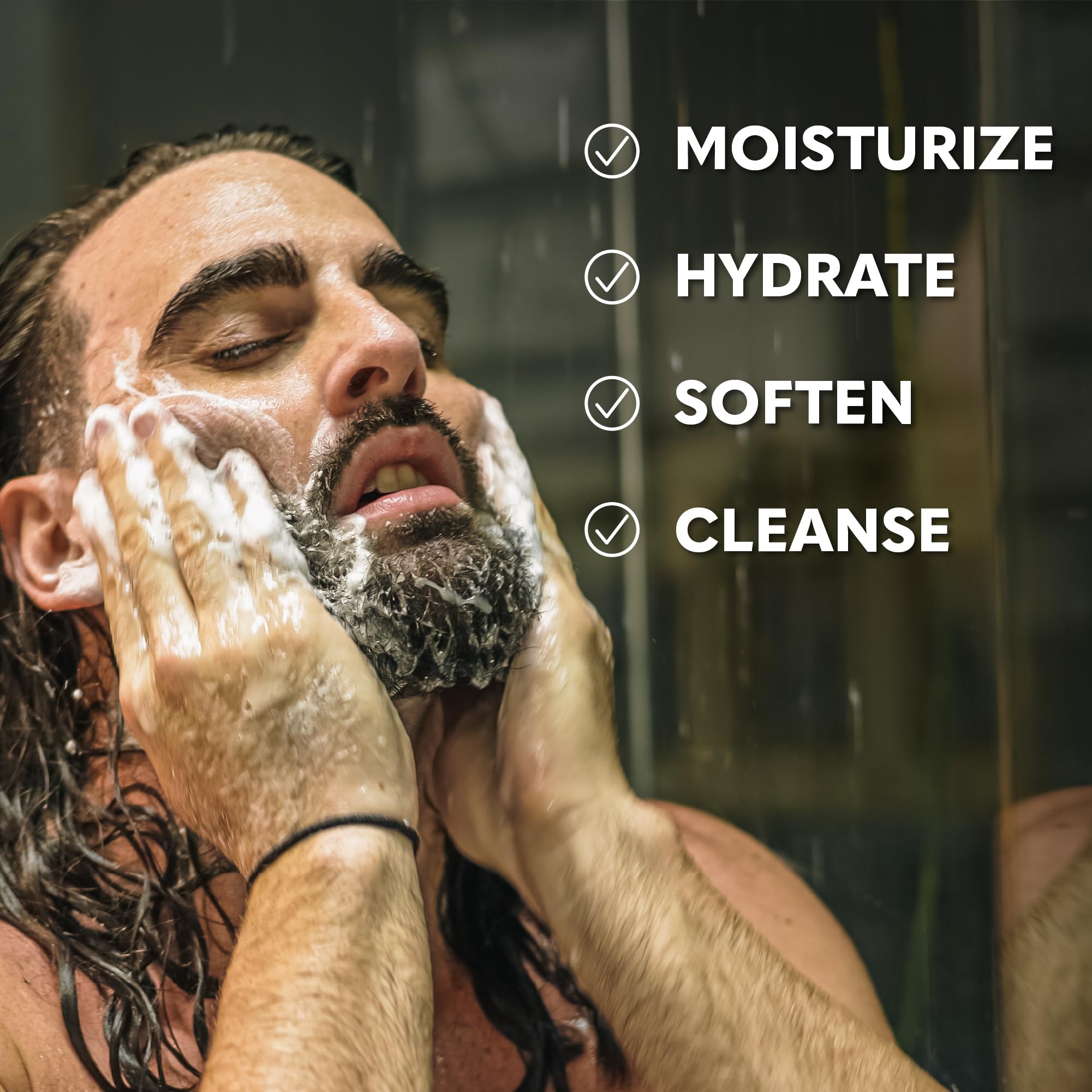 Beard Club Citrus Beard & Face Wash - All-In-One Cleanser, Softens & Nourishes Facial Hair, Hydrates & Cleans Skin, Paraben & Su