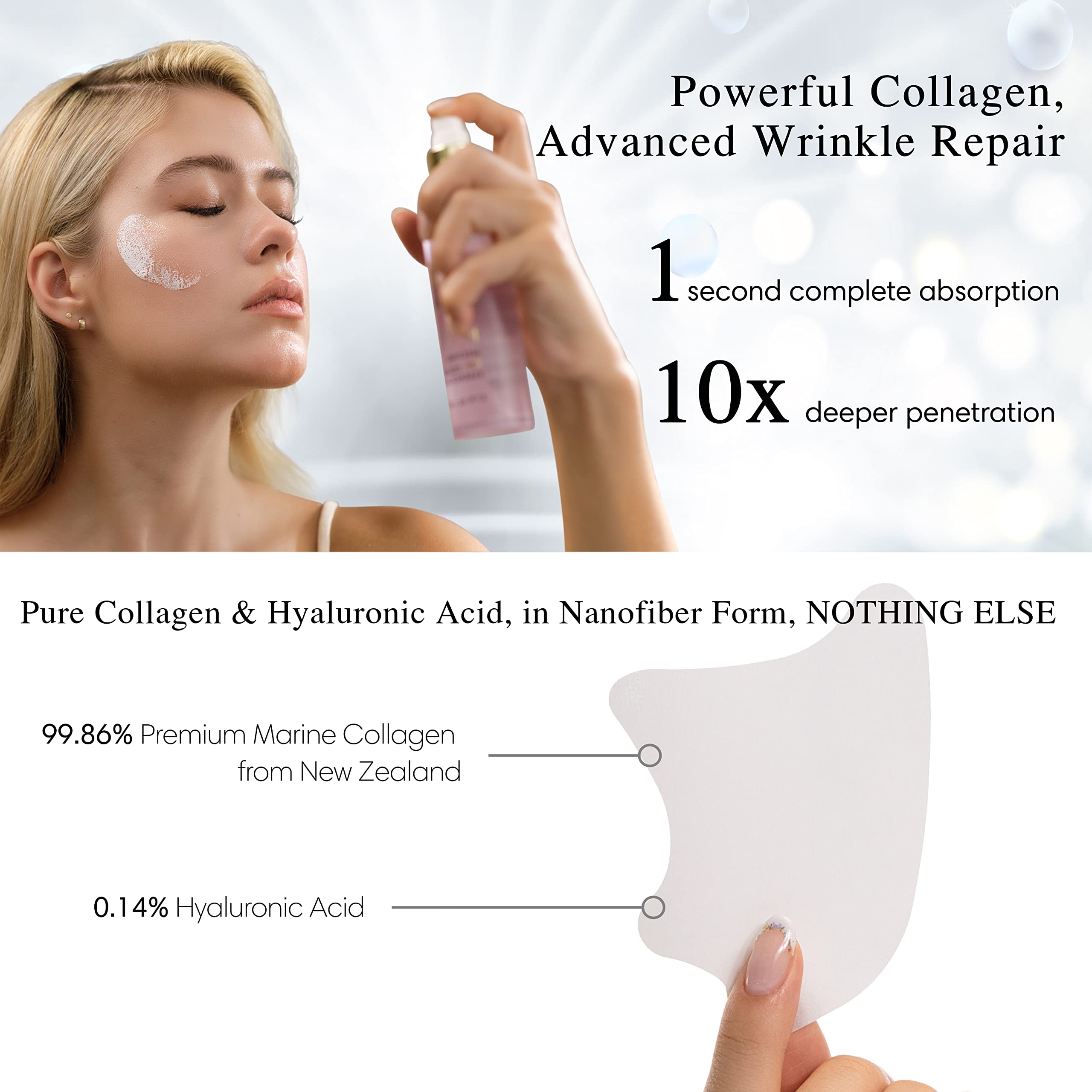Brighca Melting Collagen Film Refill Pack (8 Pouches) - Part Of Brighcas Melting Collagen Set | Anti-Aging Collagen Skincare Rou