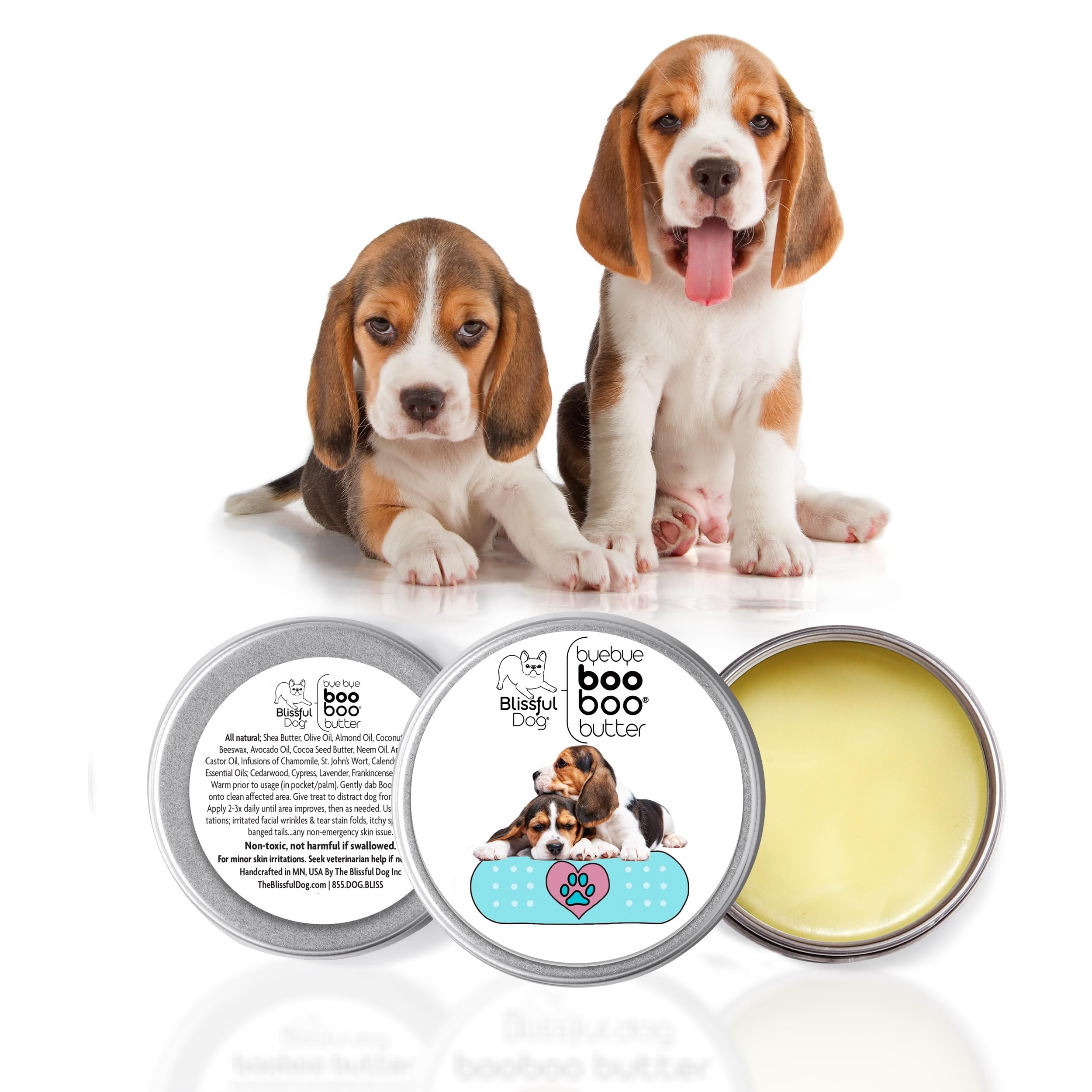 The Blissful Dog 4 Oz Tin Beagle Booboo Butter
