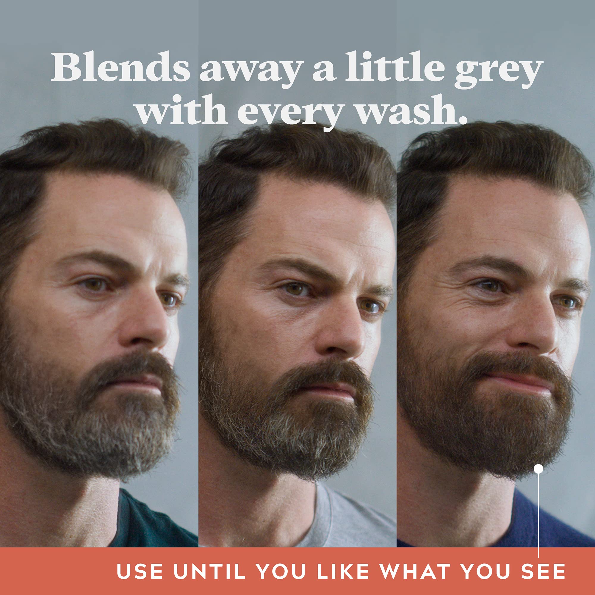 Just For Men Control Gx Grey Reducing Beard Wash Shampoo, Gradually Colors Mustache And Beard, Leaves Facial Hair Softer And Ful