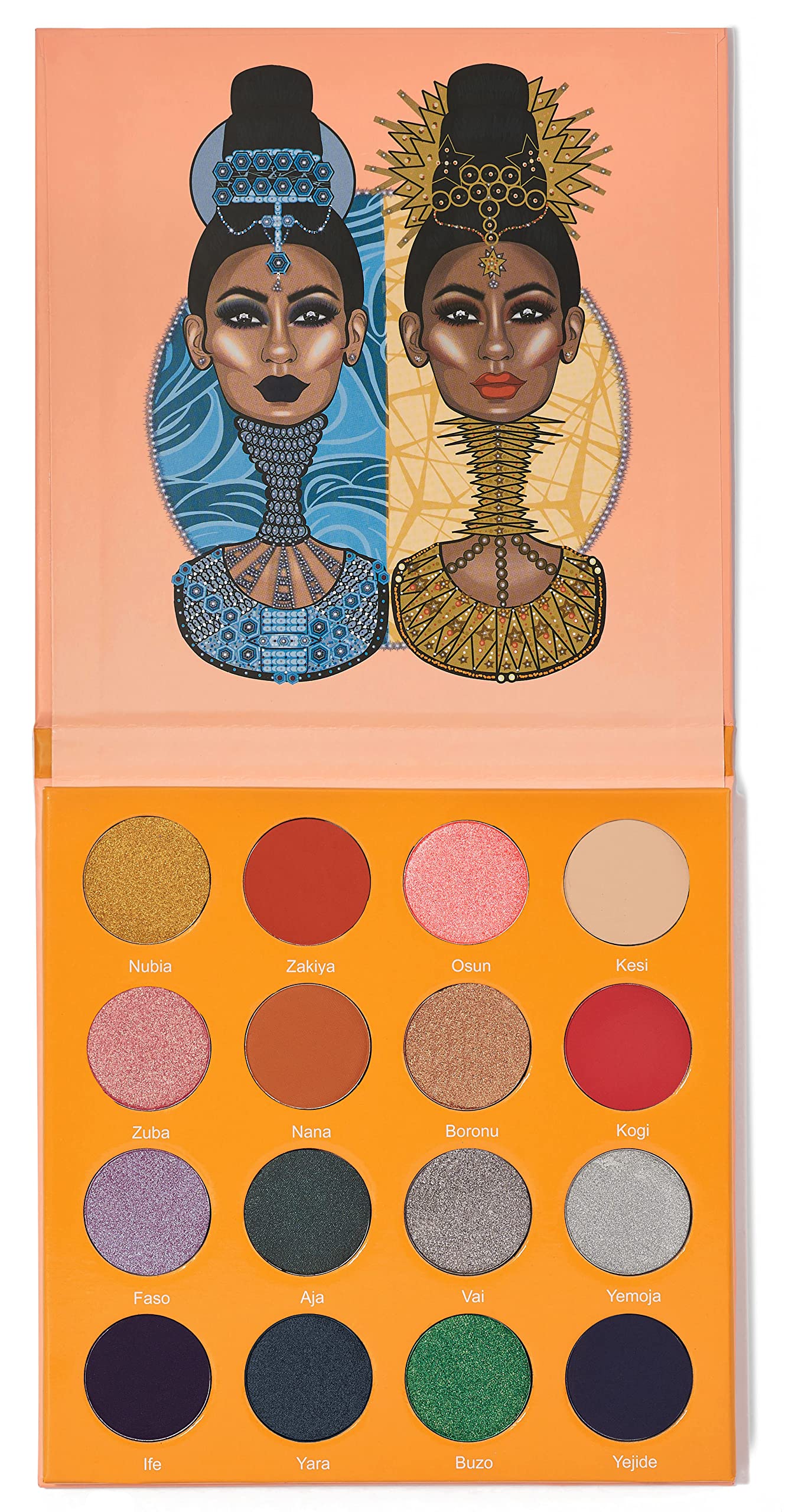 Juvia'S Place Palette The Magic Mini - Bright And Bold Red, Shades Of 16, Professional Eye Makeup, Pigmented Palette, Makeup Pal