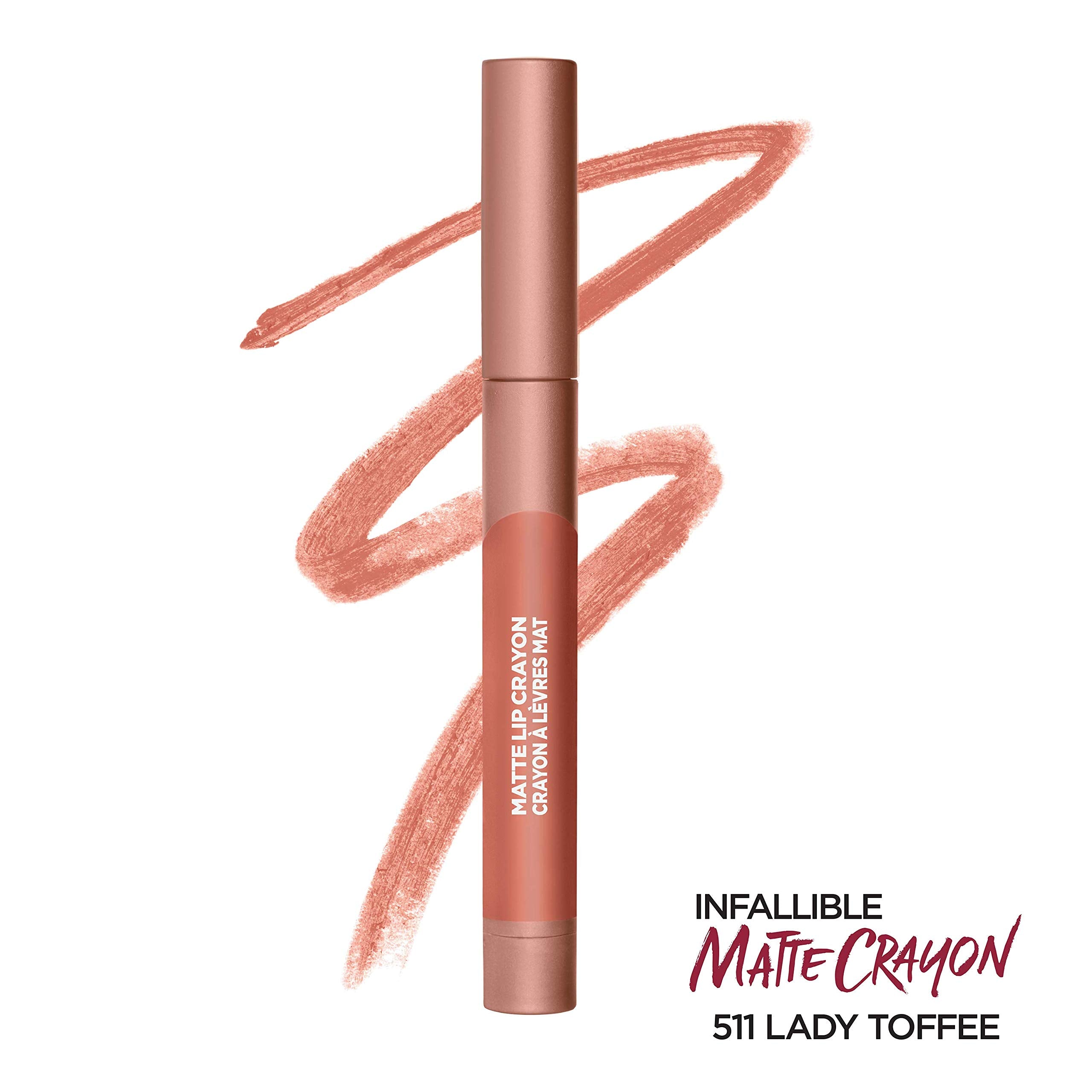 Lor  Al Paris Infallible Matte Lip Crayon, Lady Toffee (Packaging May Vary)