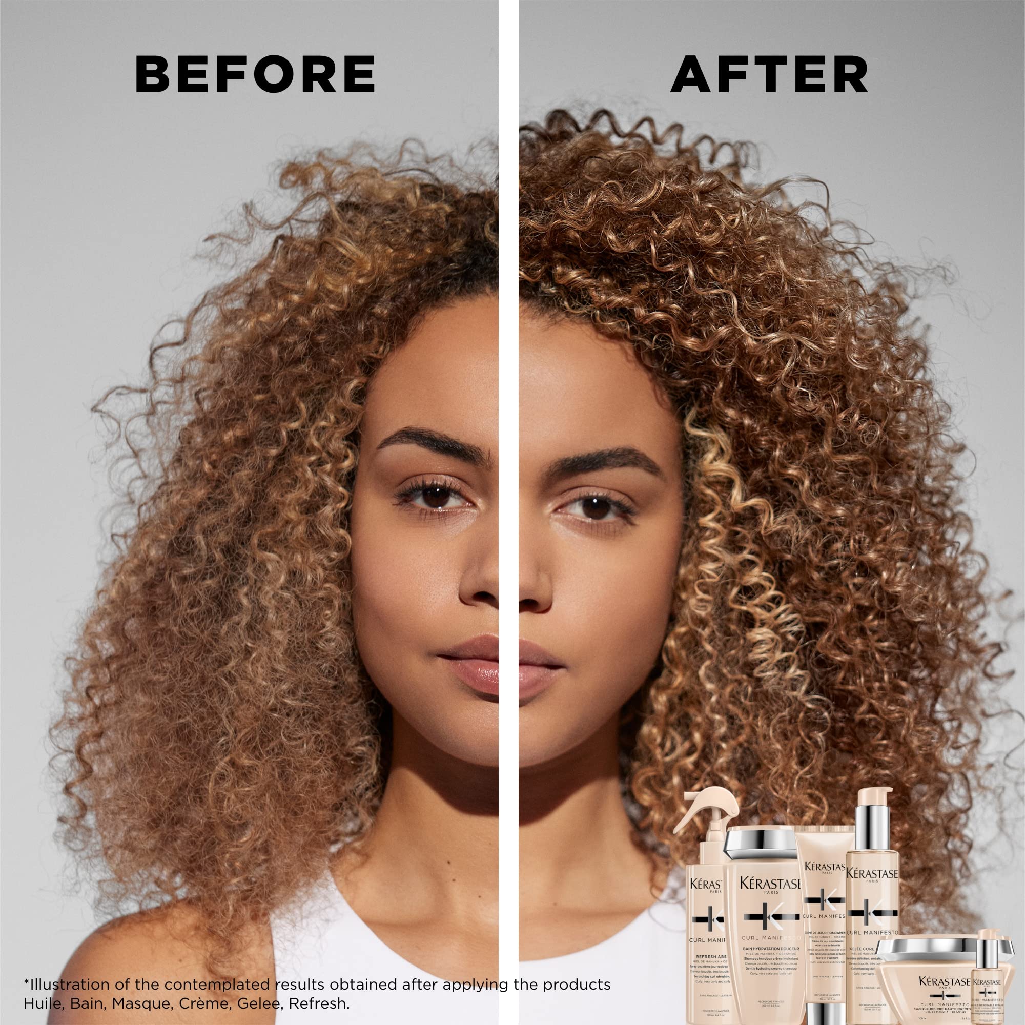 Kerastase Curl Manifesto Gelee Curl Contour Hair Serum | Enhances Curl Definition Without Crunch | Anti-Frizz | With Shea Butter