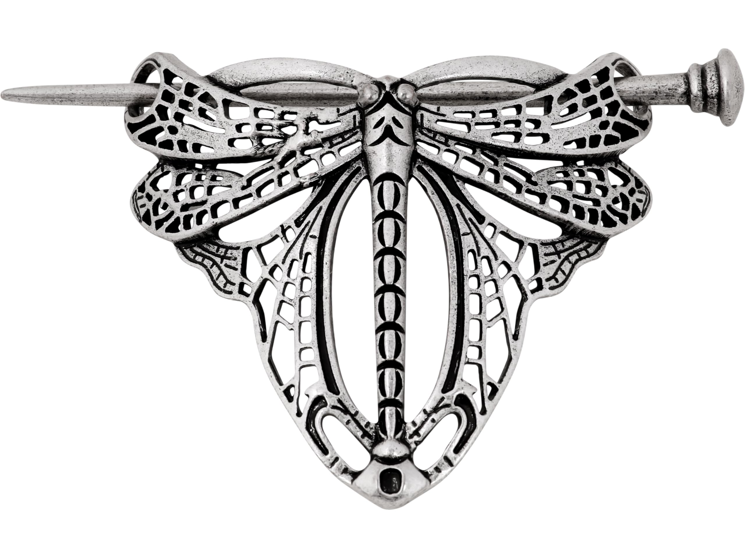 HAQUIL Dragonfly Hairpin for Men Women Fashion Punk Gothic Dragonfly Art Nouveau Style Hairclip Hairpin Barrette