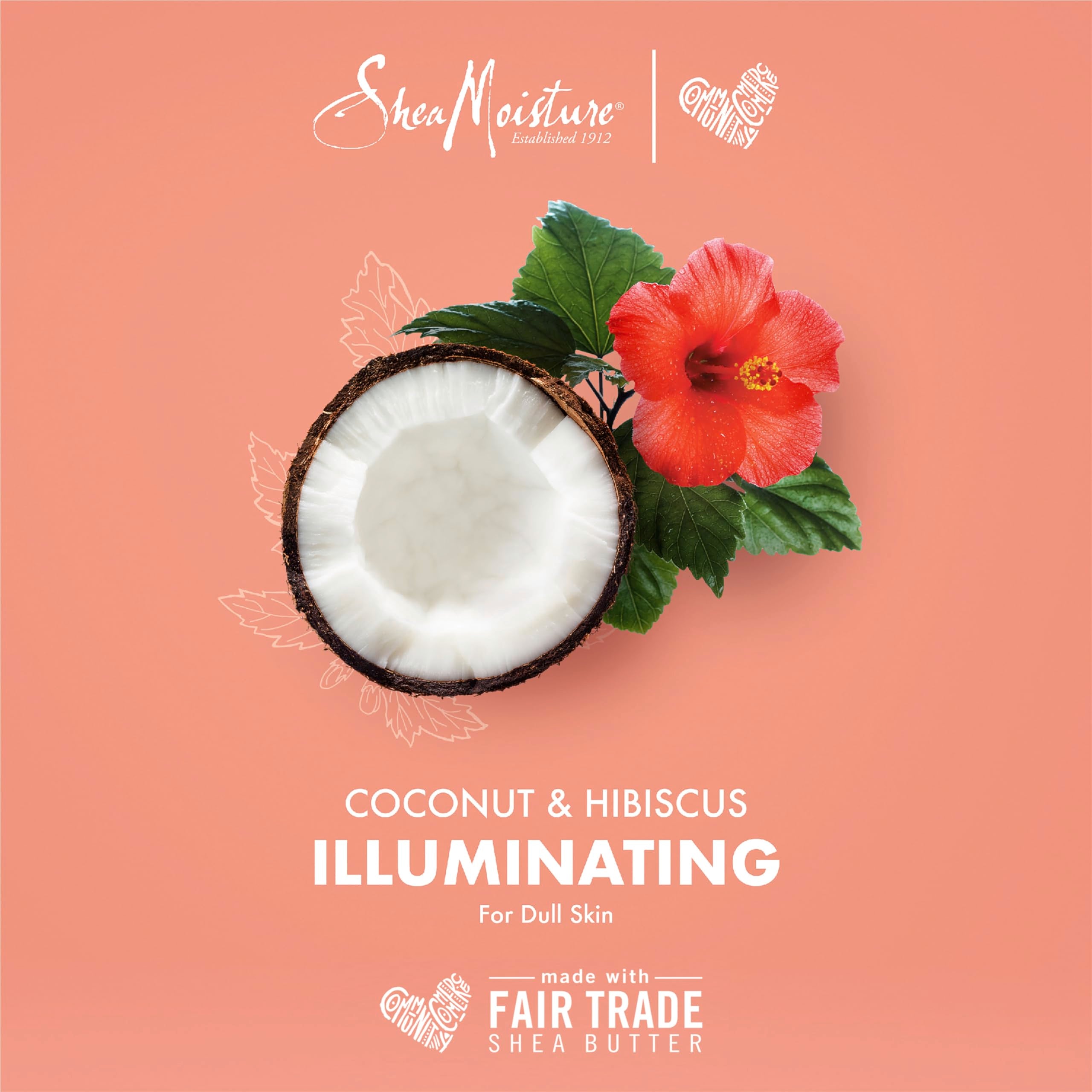 Sheamoisture Smoothie Curl Enhancing Cream Coconut And Hibiscus For Thick, Curly Hair Sulfate Free And Paraben Free 12 Oz