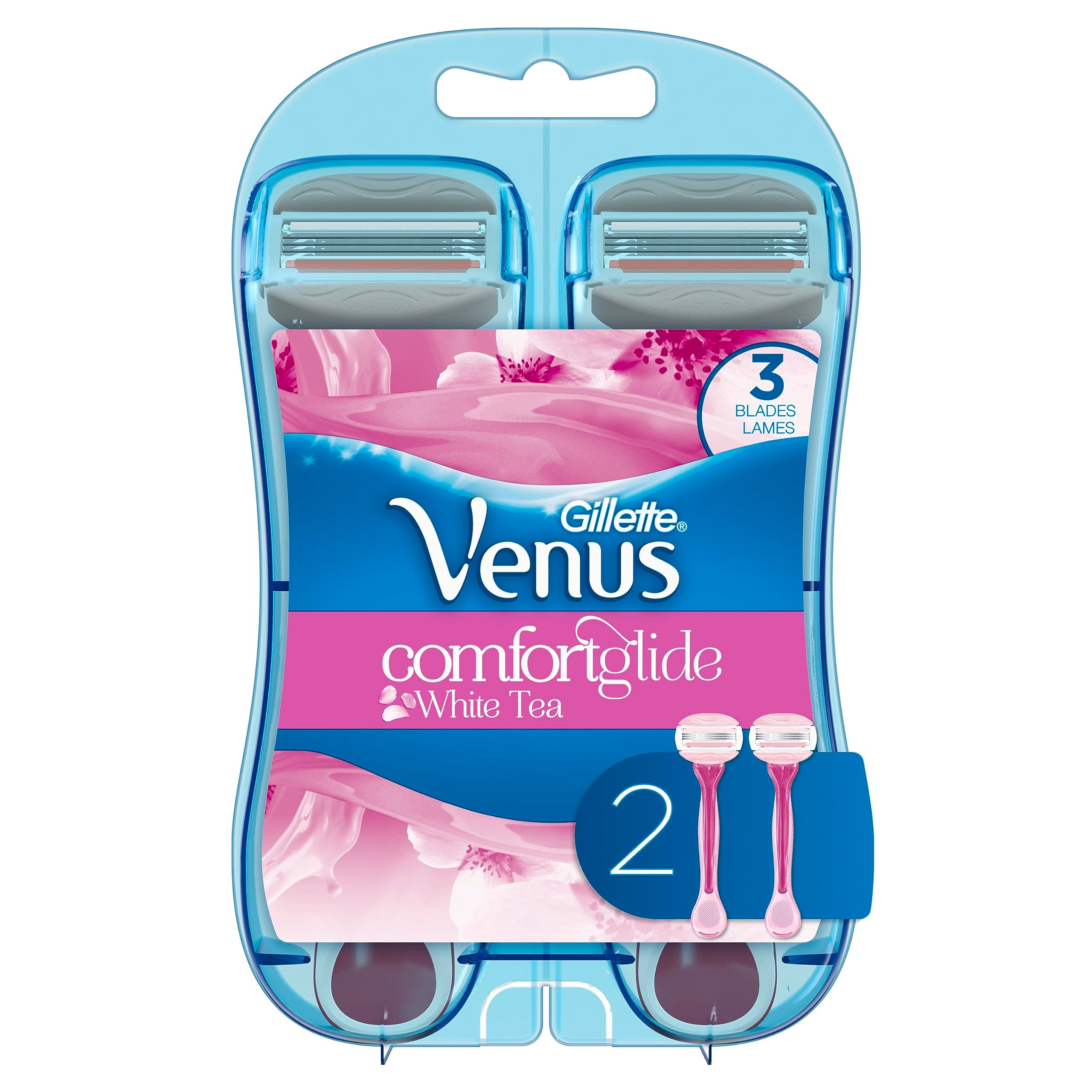 Gillette Venus ComfortGlide Women's Disposable Razors, 2 Count