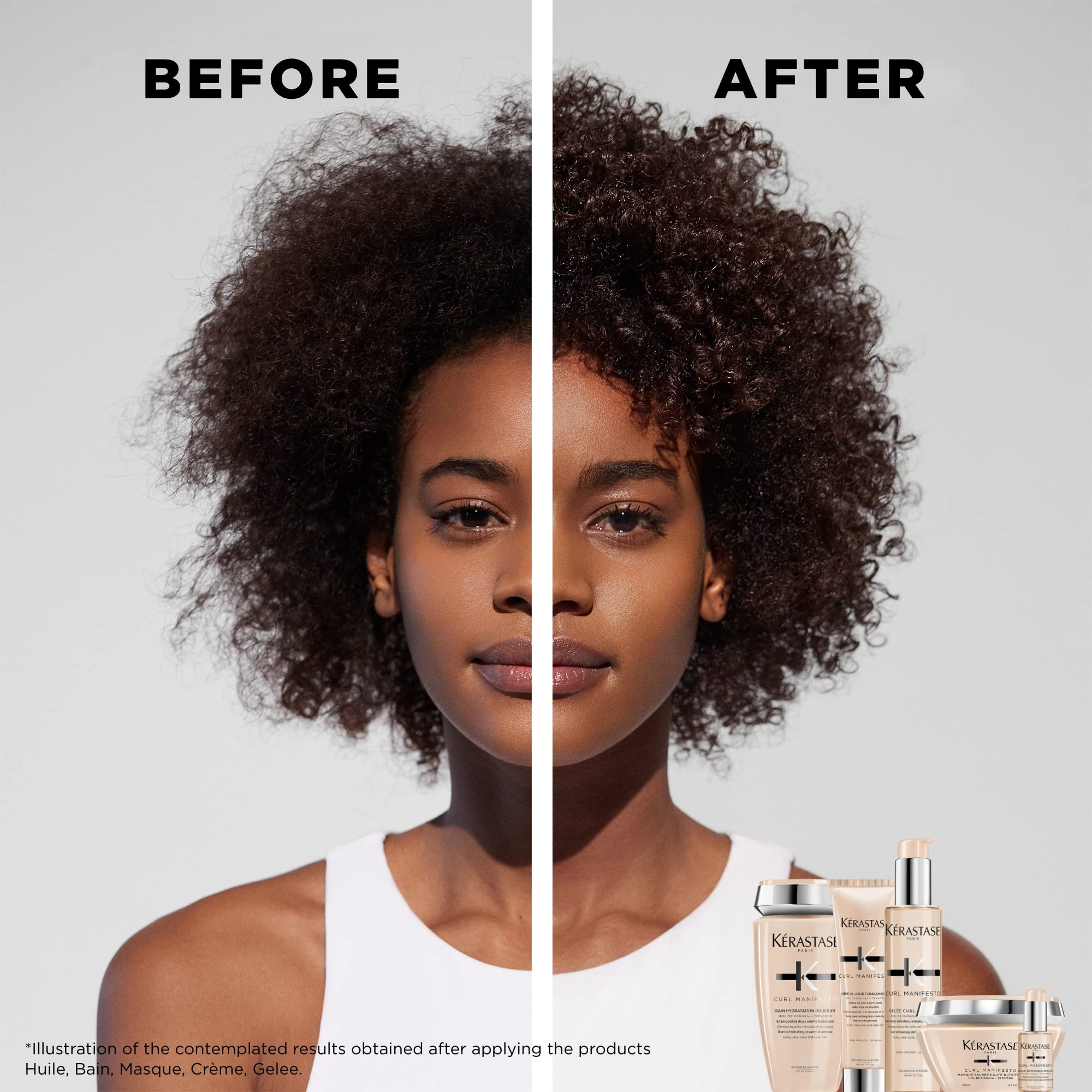 Kerastase Curl Manifesto Gelee Curl Contour Hair Serum | Enhances Curl Definition Without Crunch | Anti-Frizz | With Shea Butter