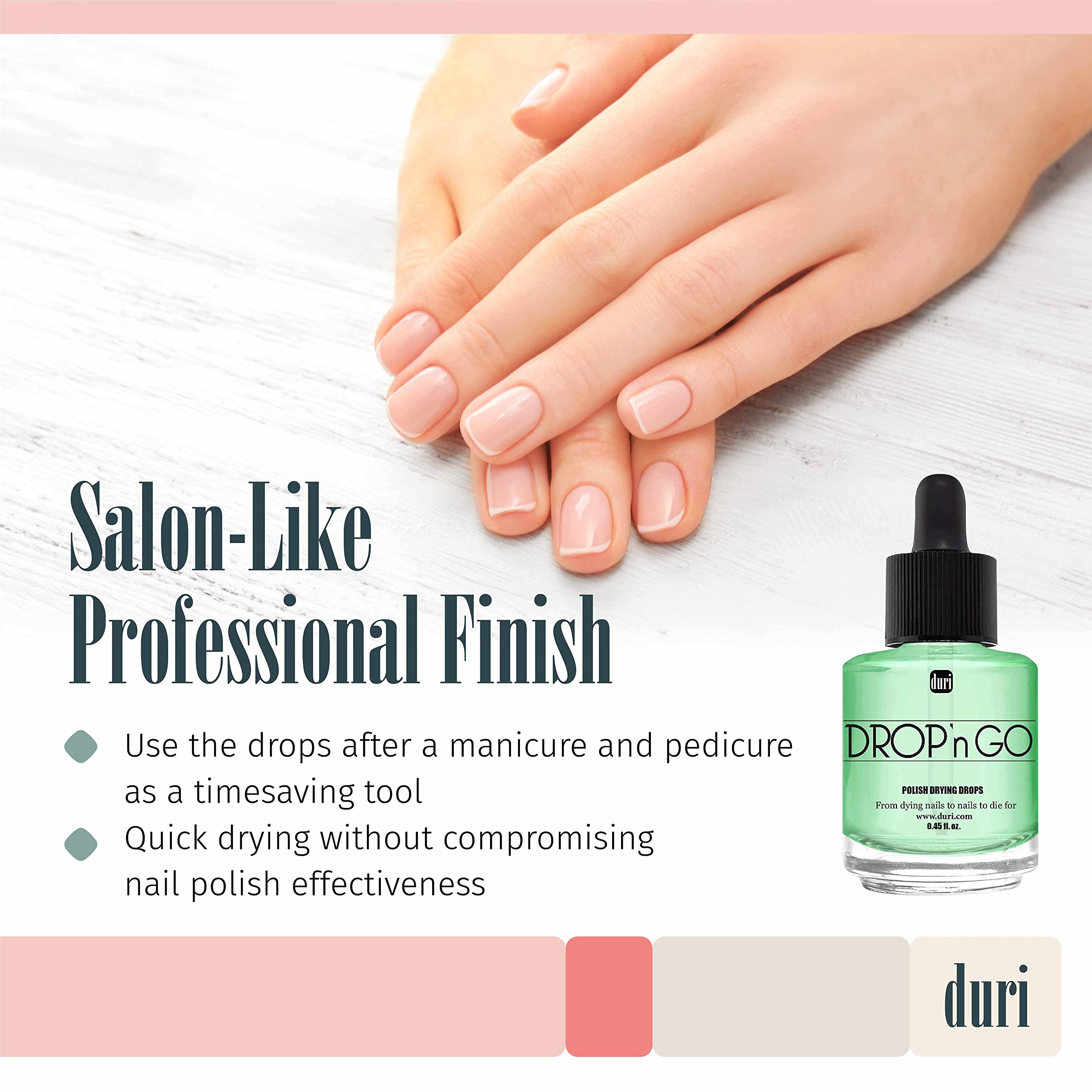 Duri Cosmetics, Drop'N Go Quick Dry Nail Drops (Drop'N Go (Pack Of 2))