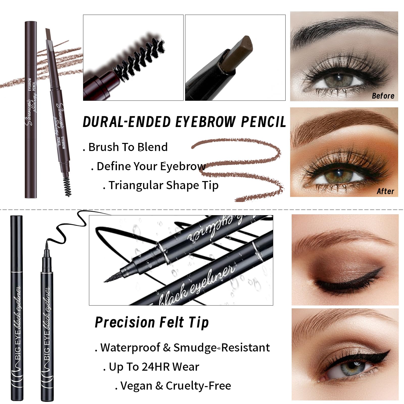 Ybuete Makeup Set Kit For Women Girls Teens, Makeup Present Set, Includes 9 Color Eyeshadow, Counter Stick, Foundation, Eyebrow