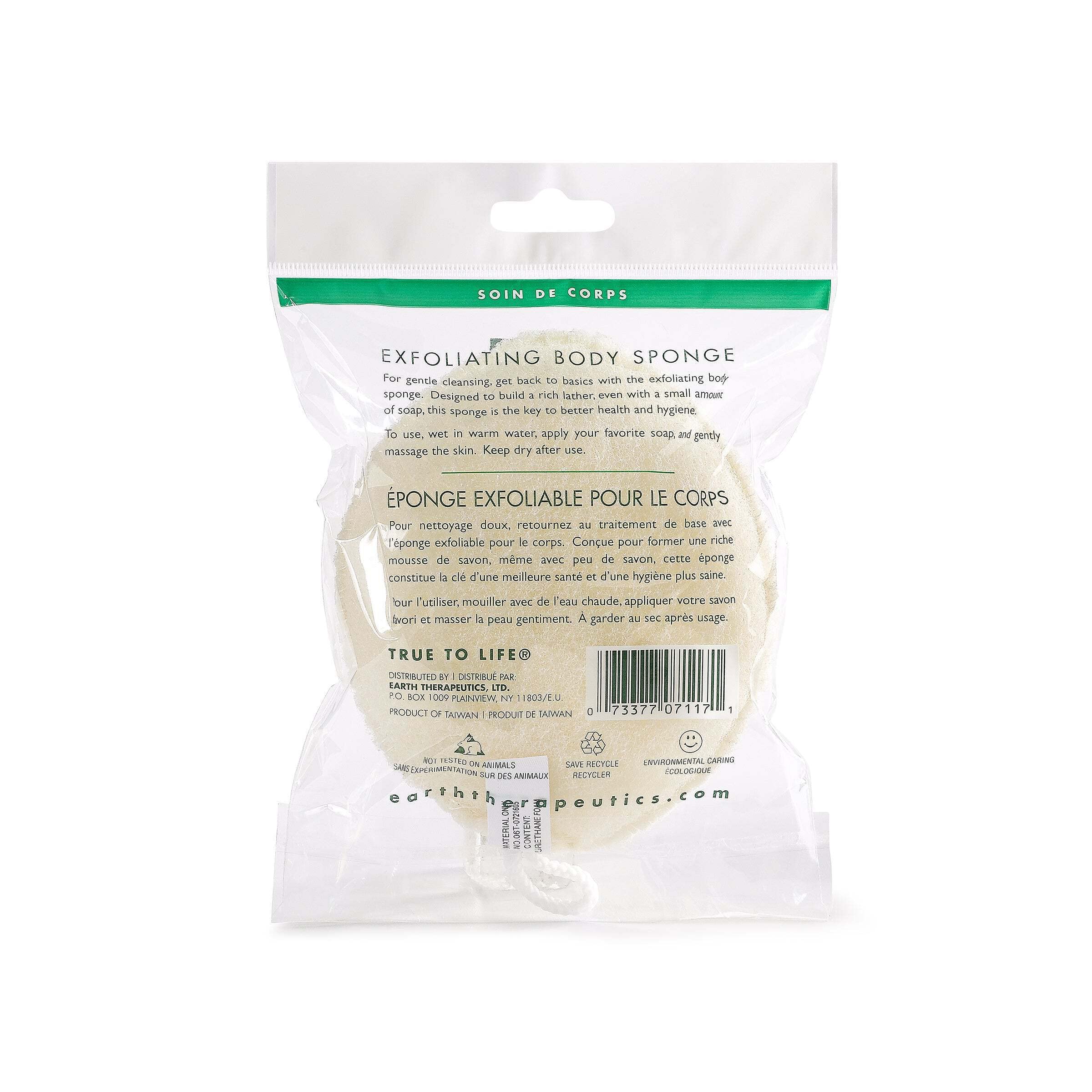 Earth Therapeutics Body Sponge Exfol Oval2