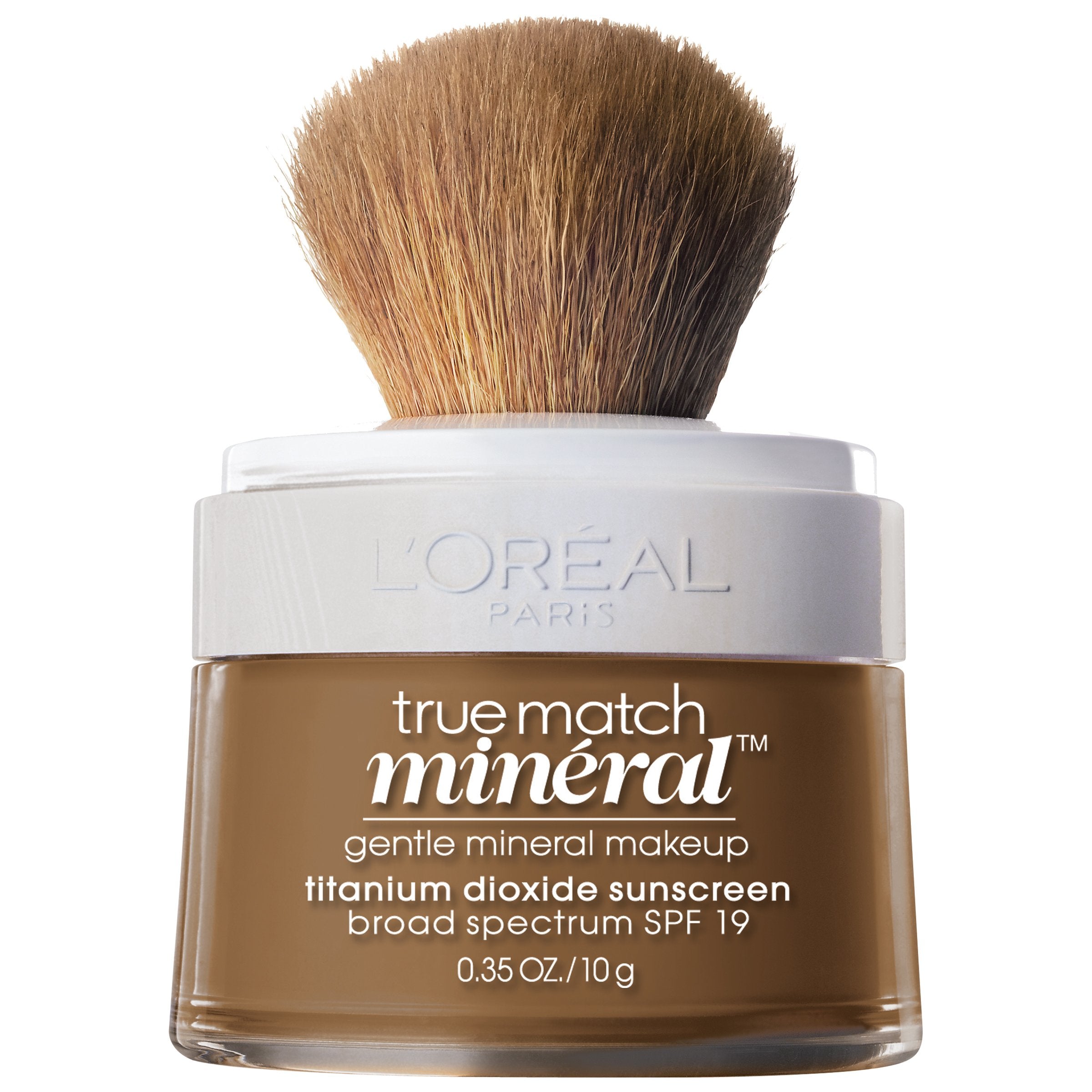 LOr  al Paris True Match Loose Powder Mineral Foundation Makeup, Soft Sable, 0.35 oz.