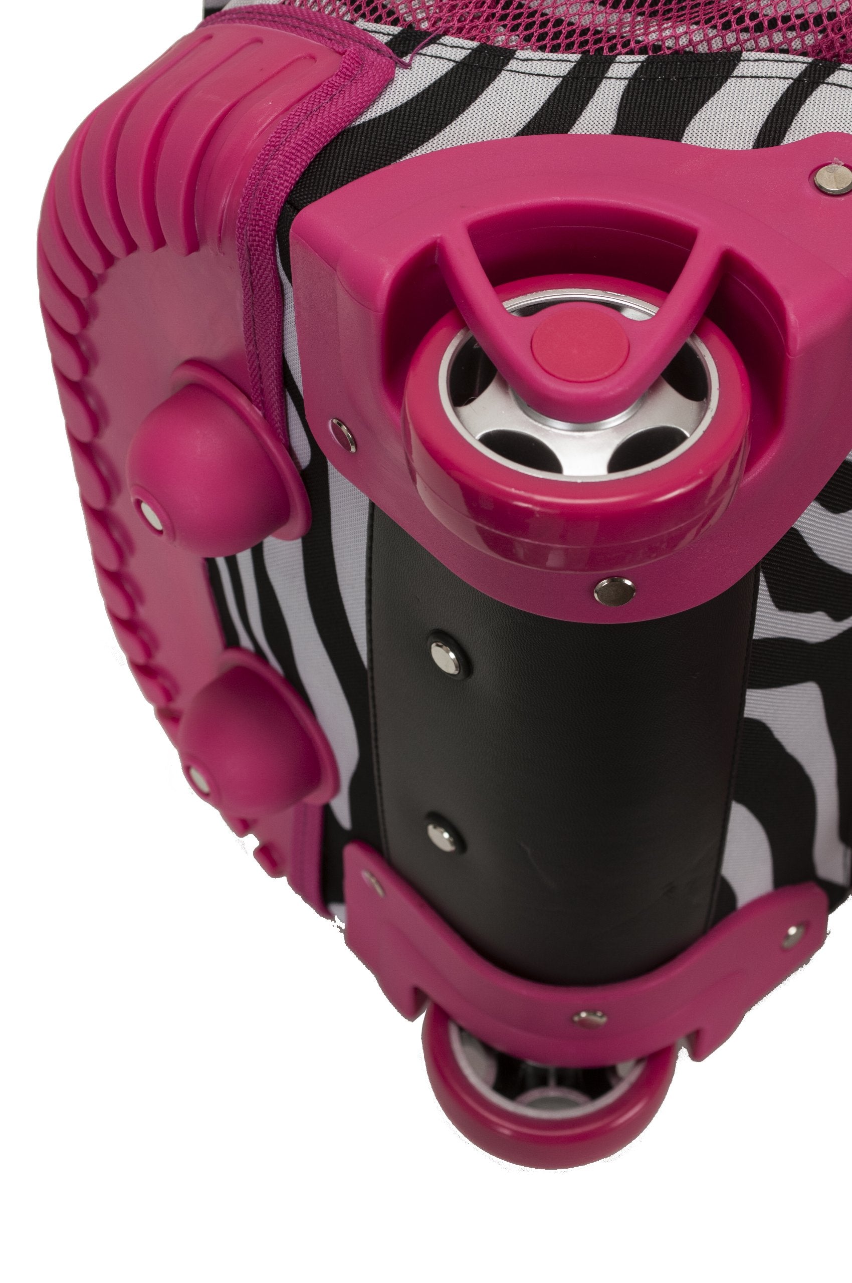 19 Inch  Rolling Backpack - Pinkzebra