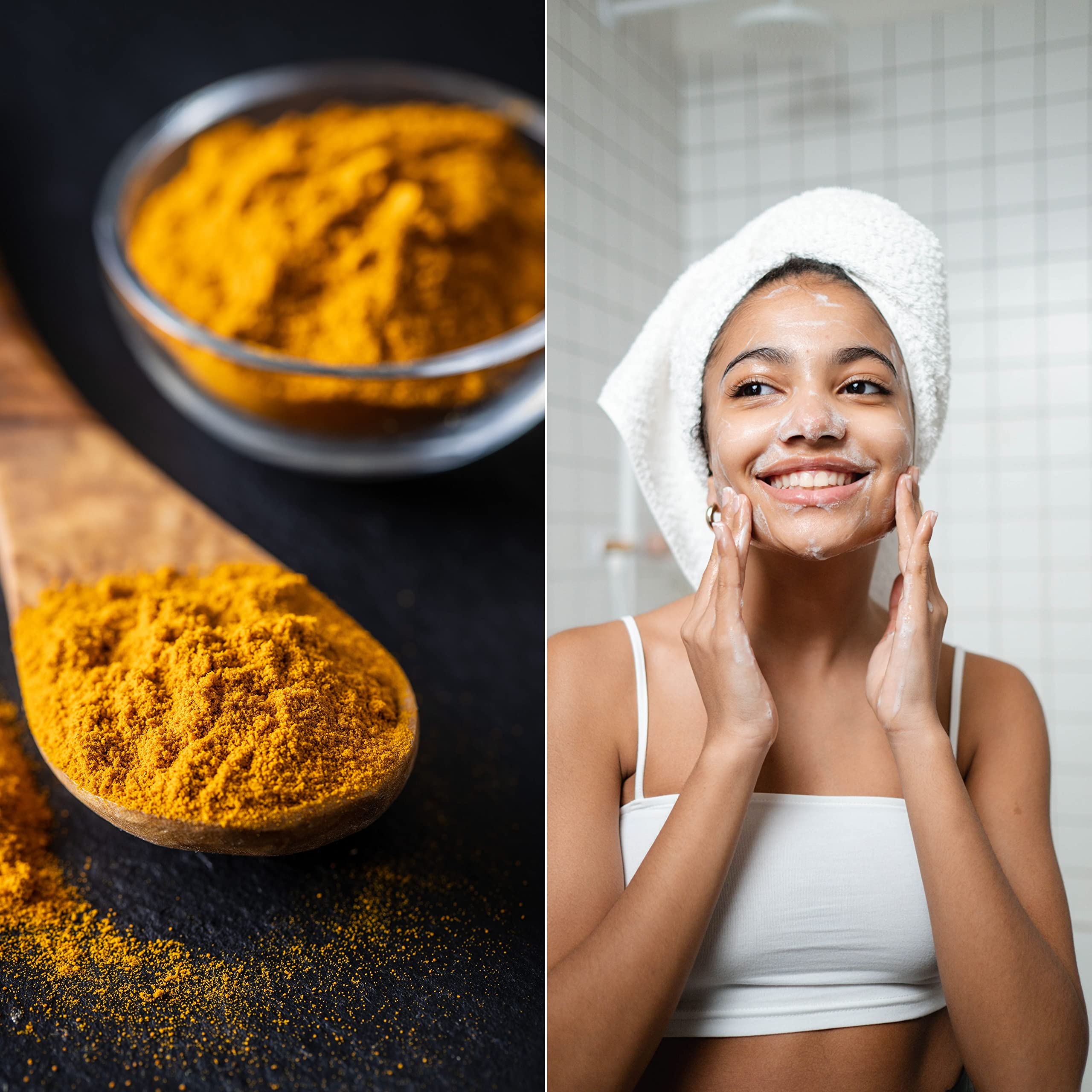 Turmeric And Kojic Acid Skin Brightening Soap All Natural Gentle Cleanser For All Skin Types. Fights Acne, Reduces Dark Spots &