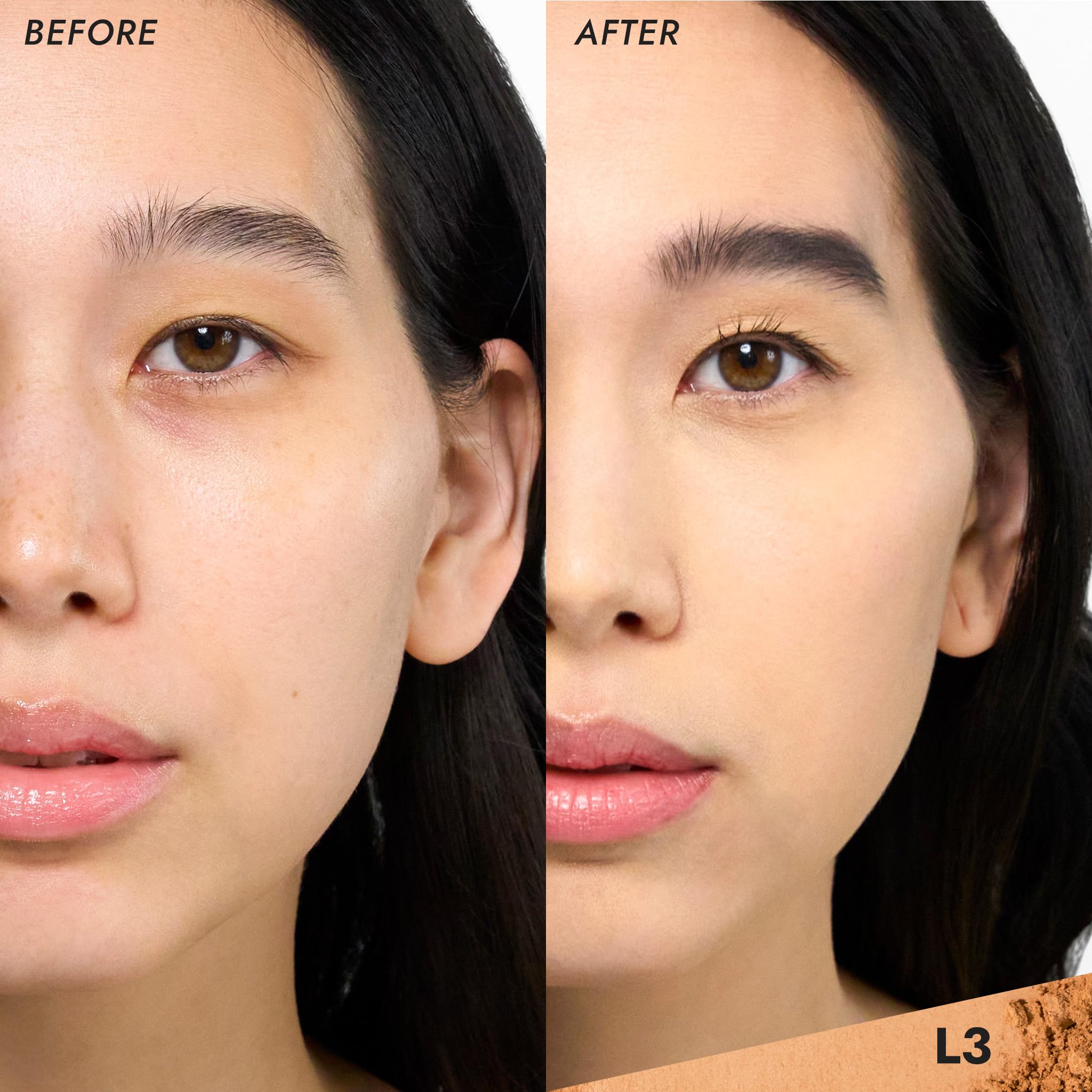 Cover Fx Pressed Mineral Foundation - Shade L3 - Weightless Powder Foundation - Buildable Light To Full Coverage - Matte Finish