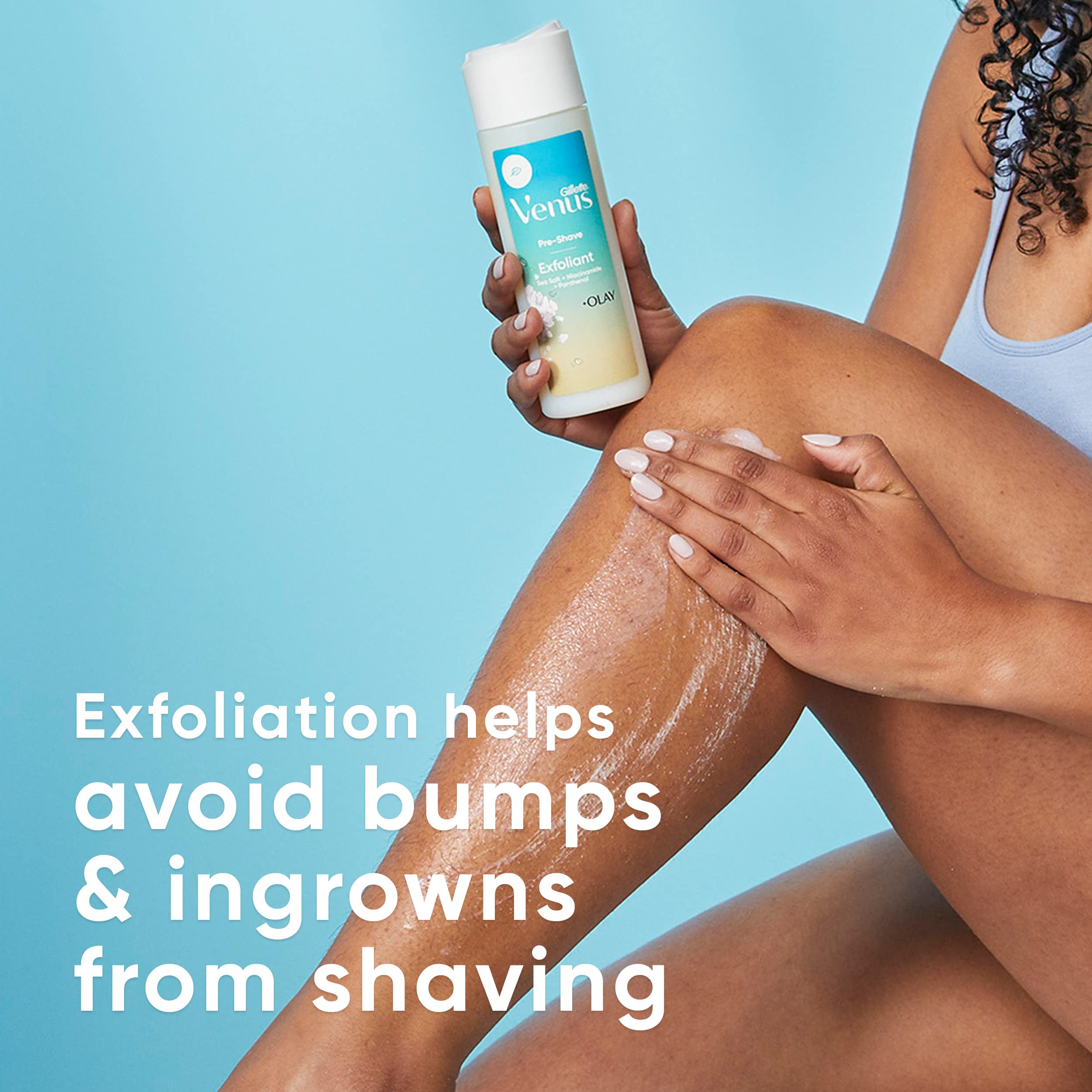 Gillette Venus Women's Exfoliant Scrub, Pre-Shave Sea Salt Exfoliant Scrub - 6.7 oz