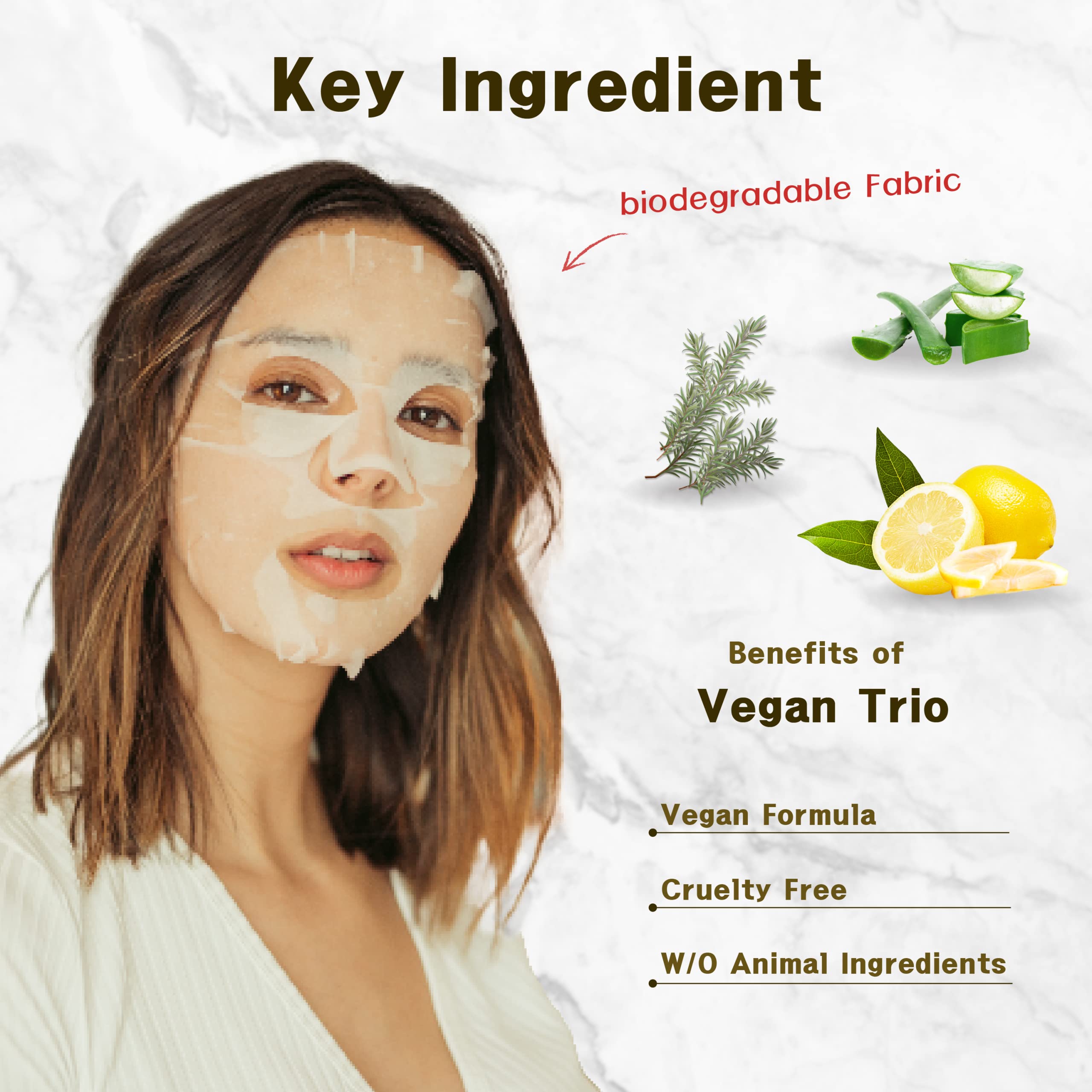 Purederm Vegan Facial Sheet Masks Trio (12 Packs) - Face Masks Skincare For Dry, Dehydrated And Dull Skin