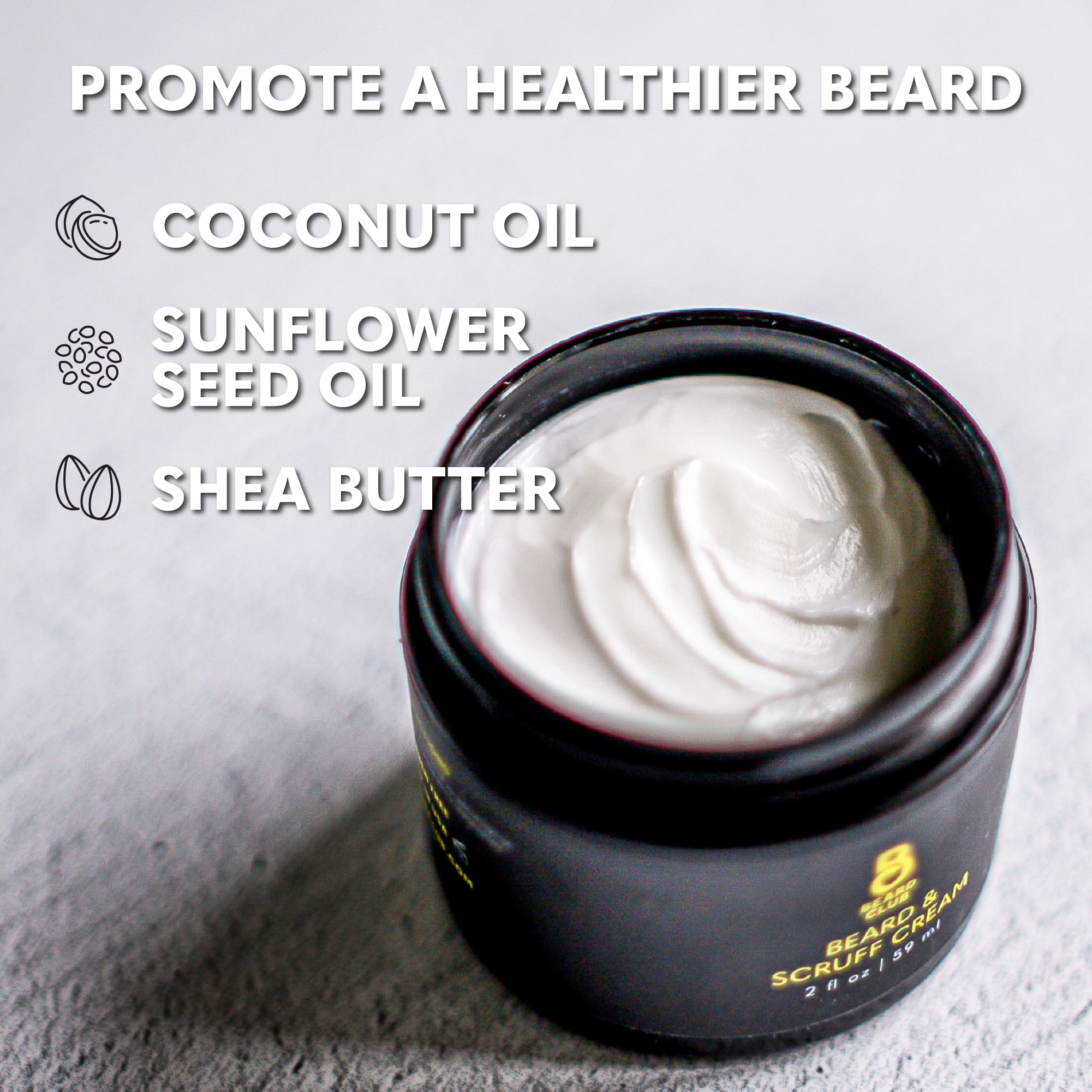 The Beard Club Original Beard Cream - Moisturizing And Hydrating For Healthier Facial Hair & Skin